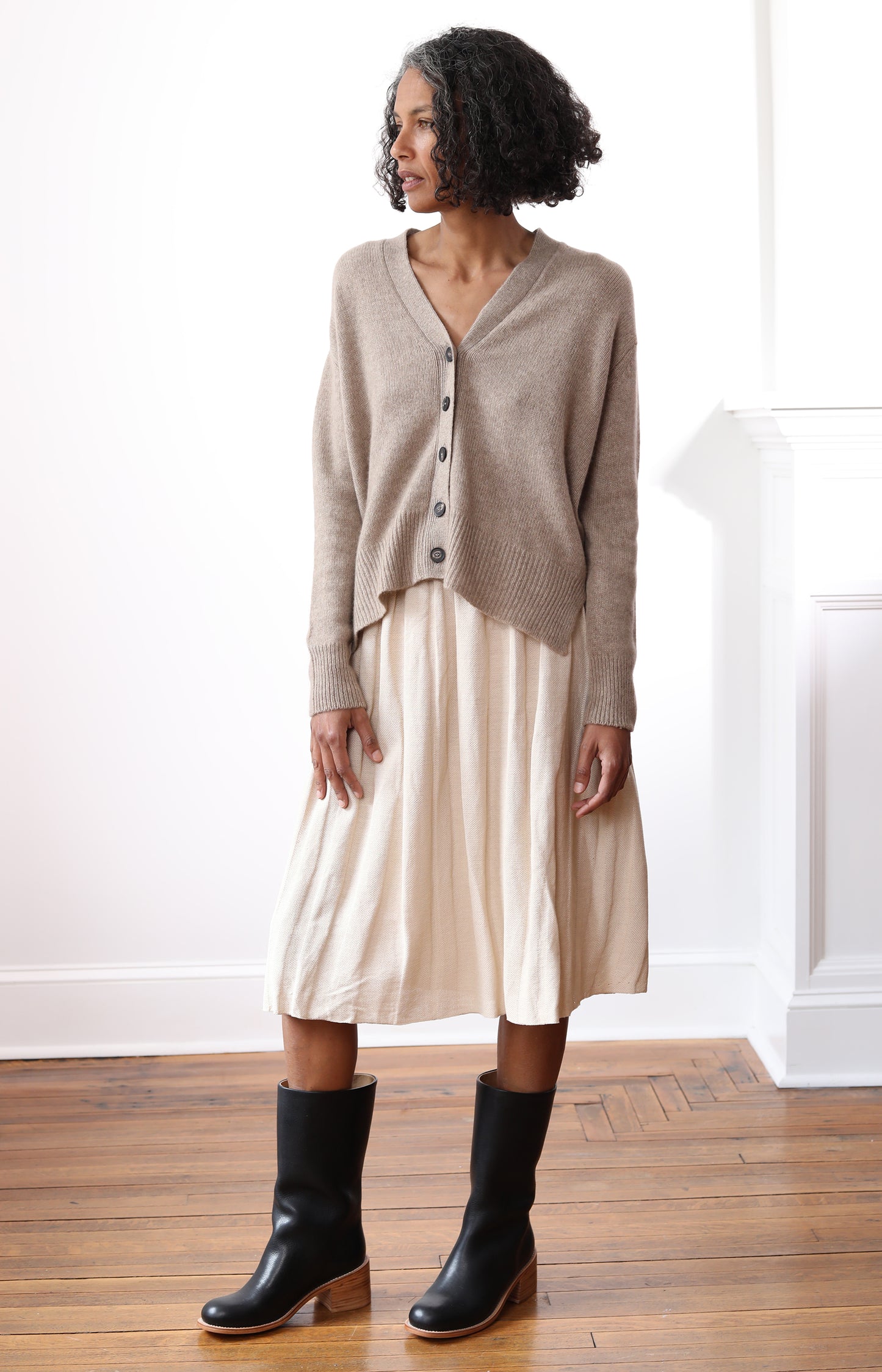Mushroom Stella Cardigan