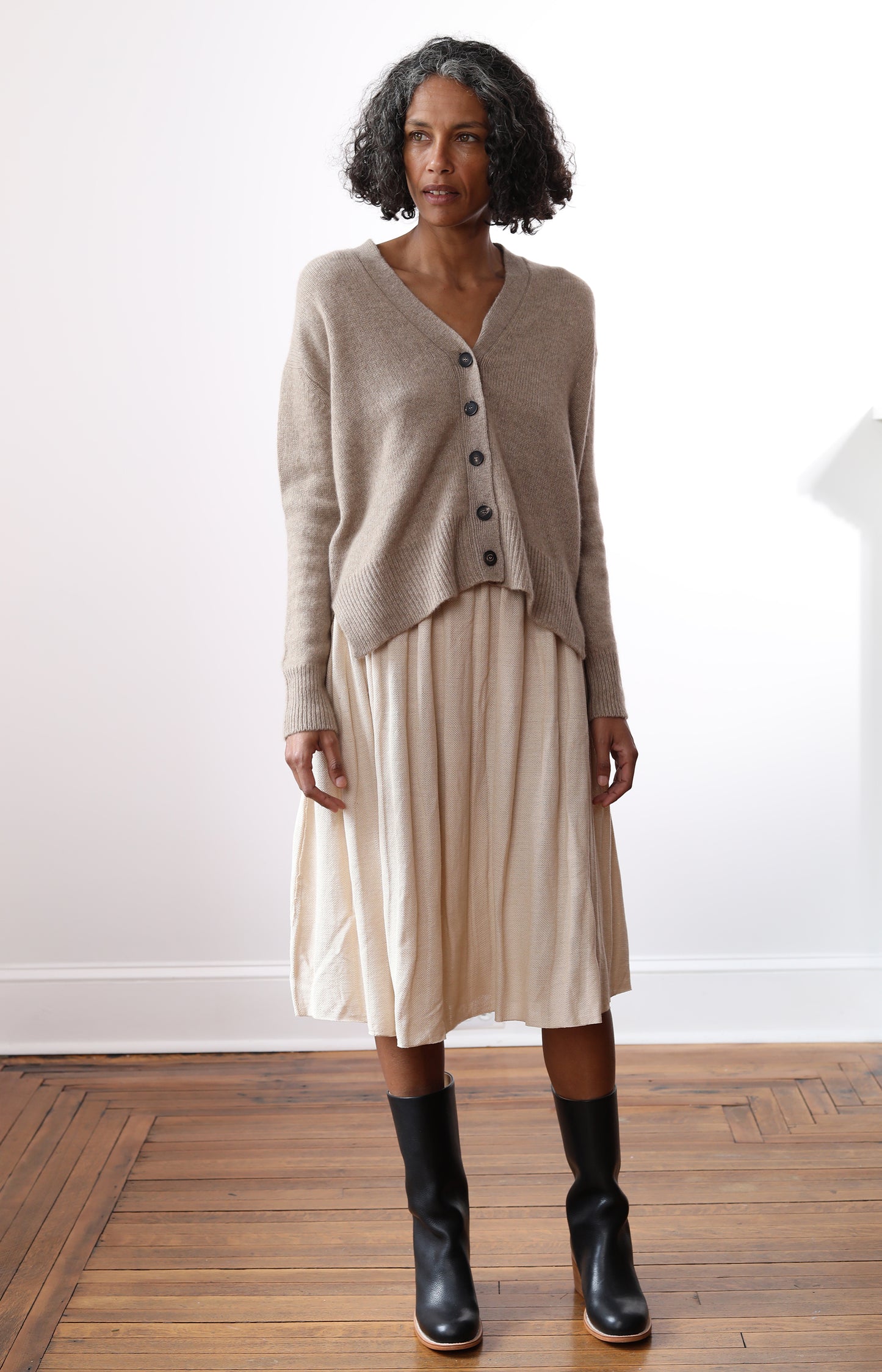 Mushroom Stella Cardigan