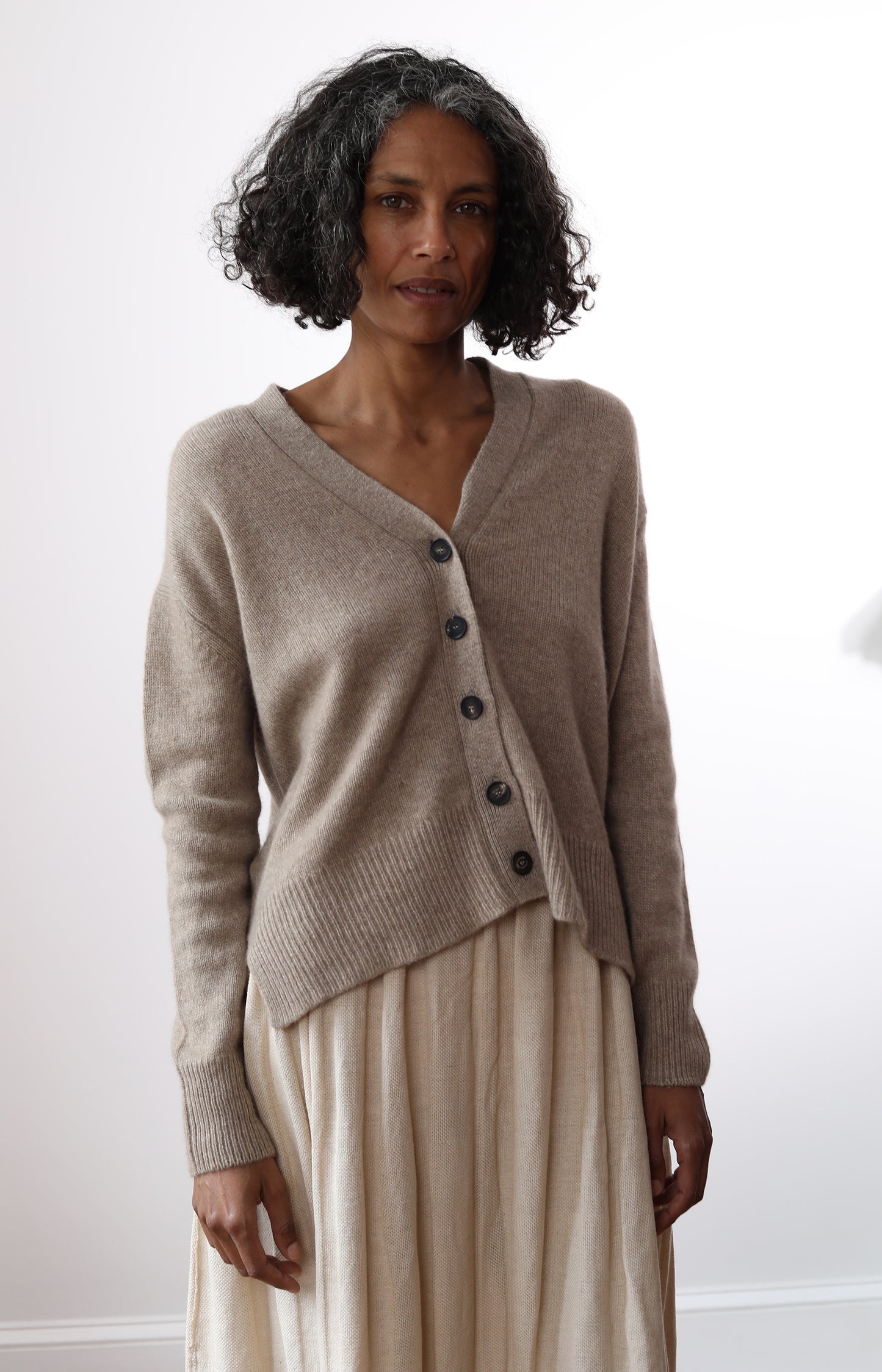 Mushroom Stella Cardigan