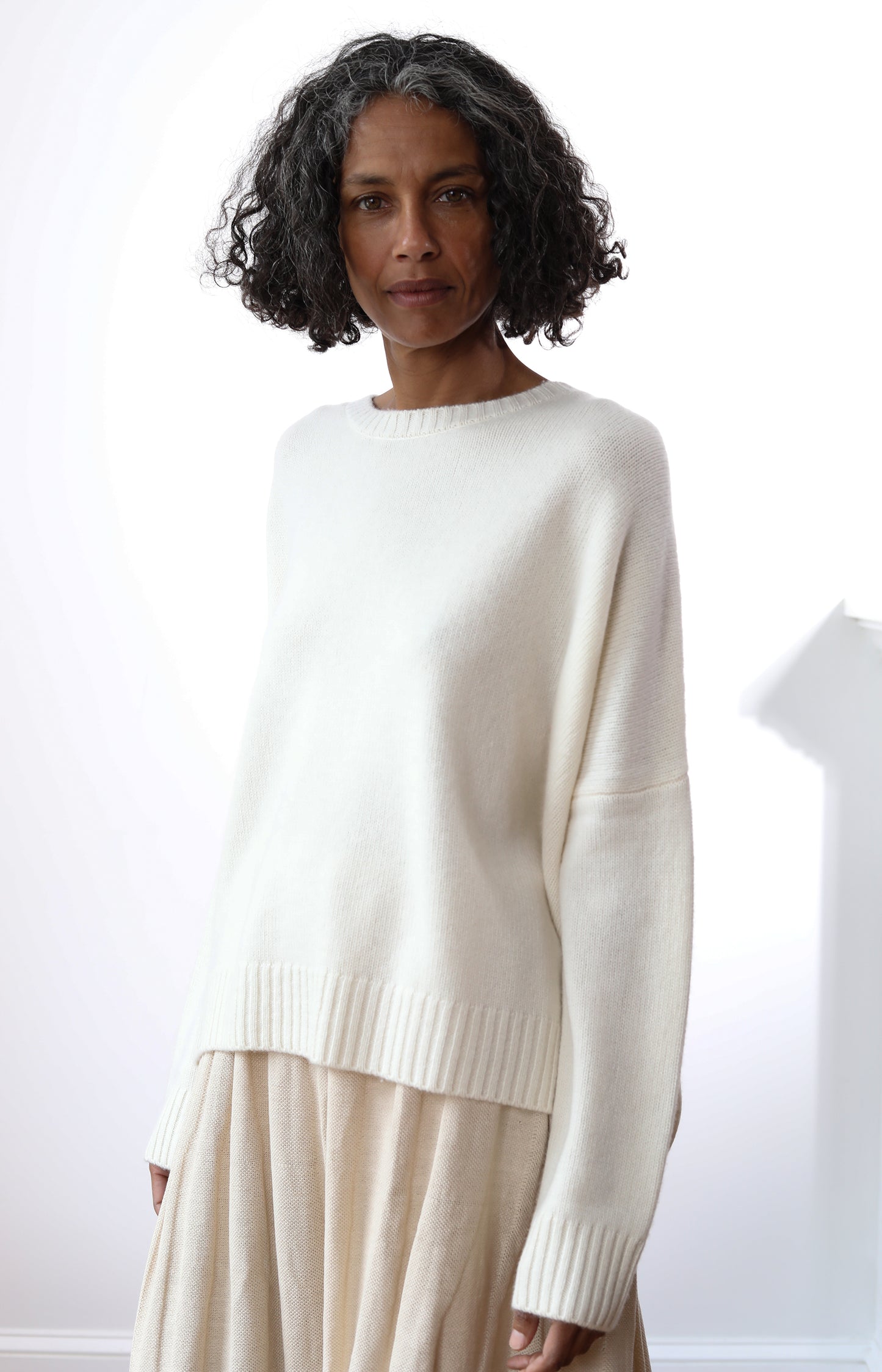 Off White Wide Pullover