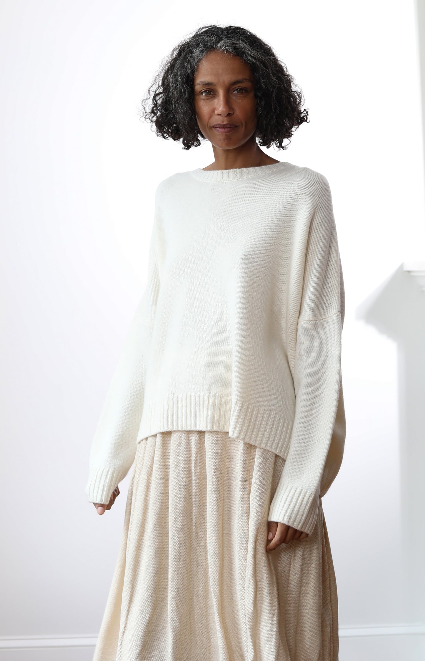 Off White Wide Pullover