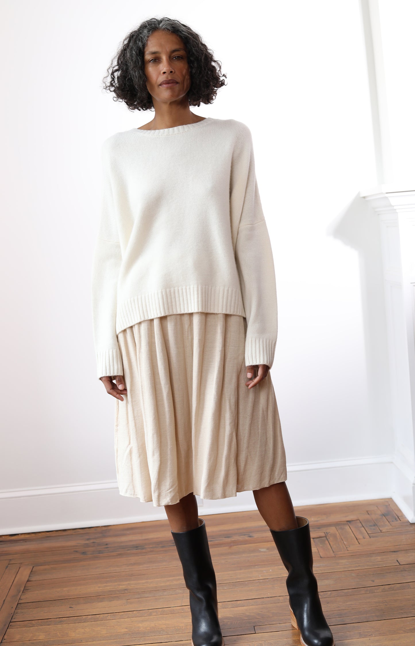 Off White Wide Pullover
