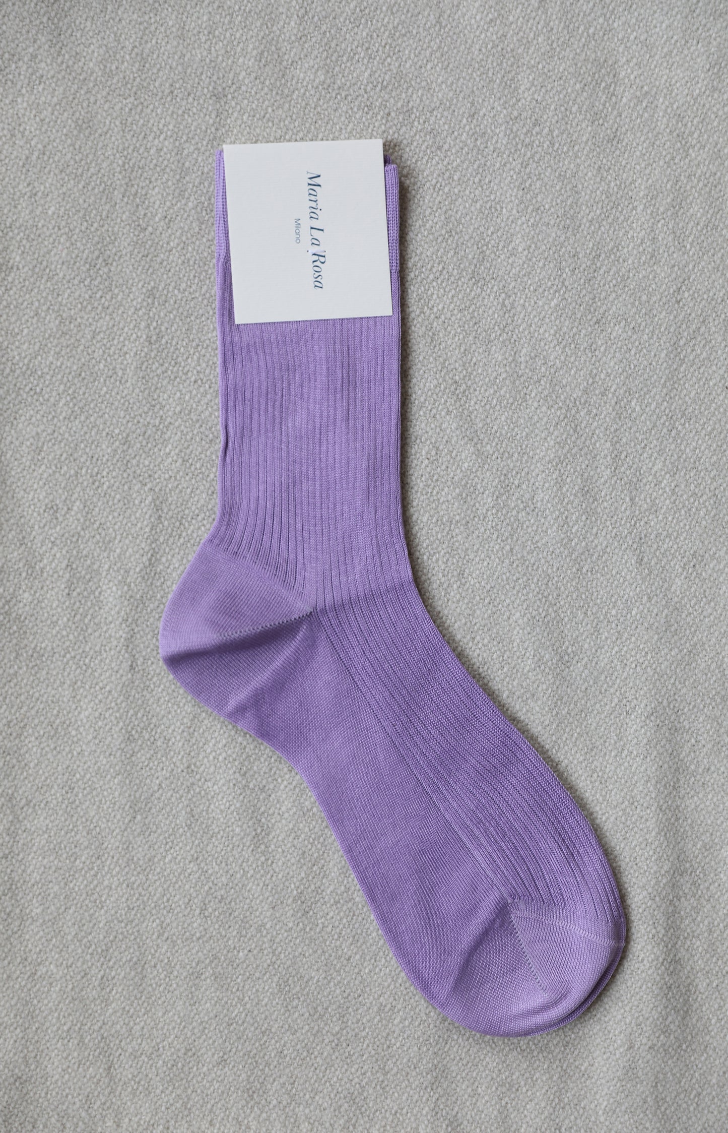 Lilac Ribbed Socks