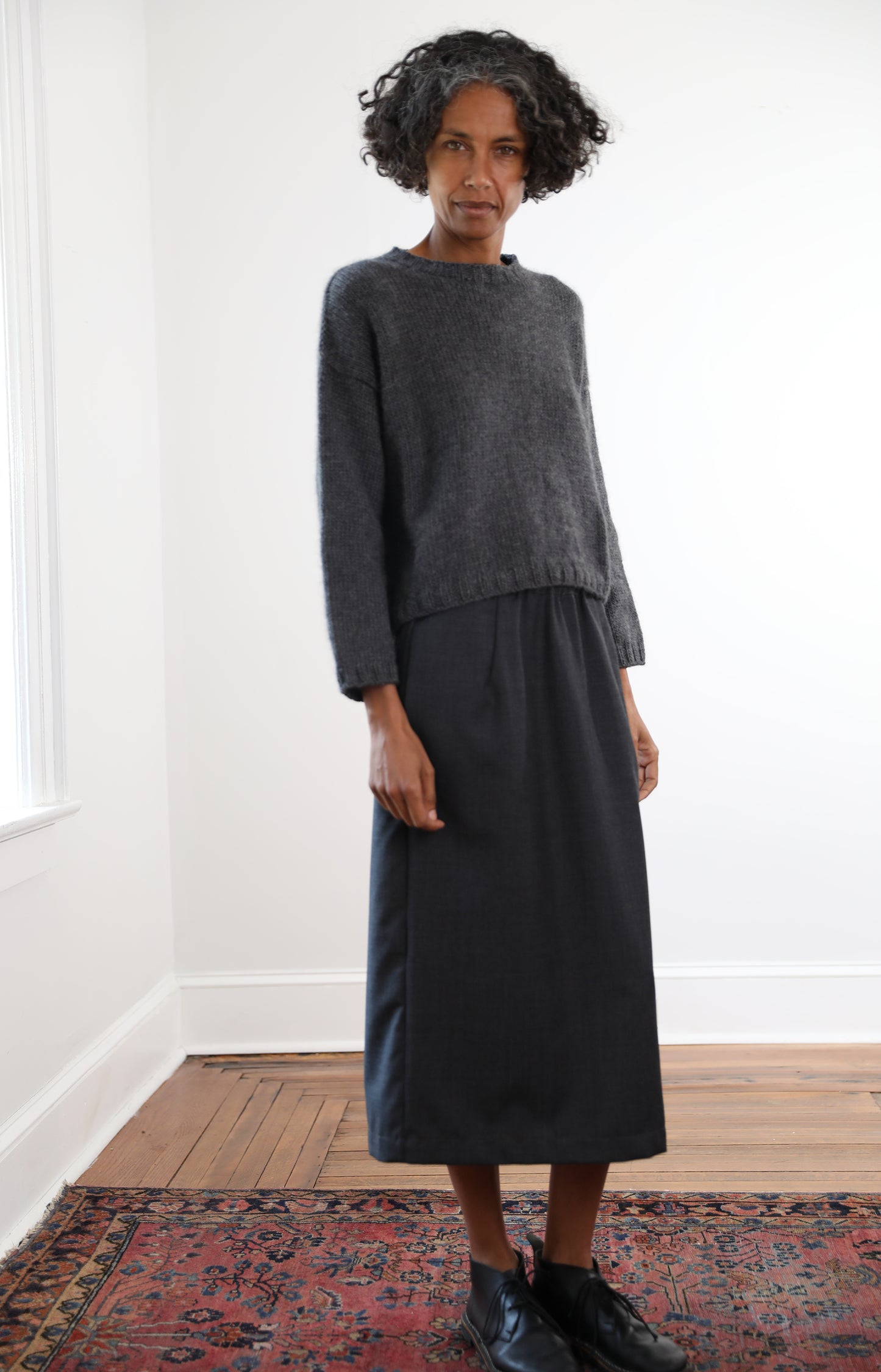Anthracite Grey Lunghetta Skirt