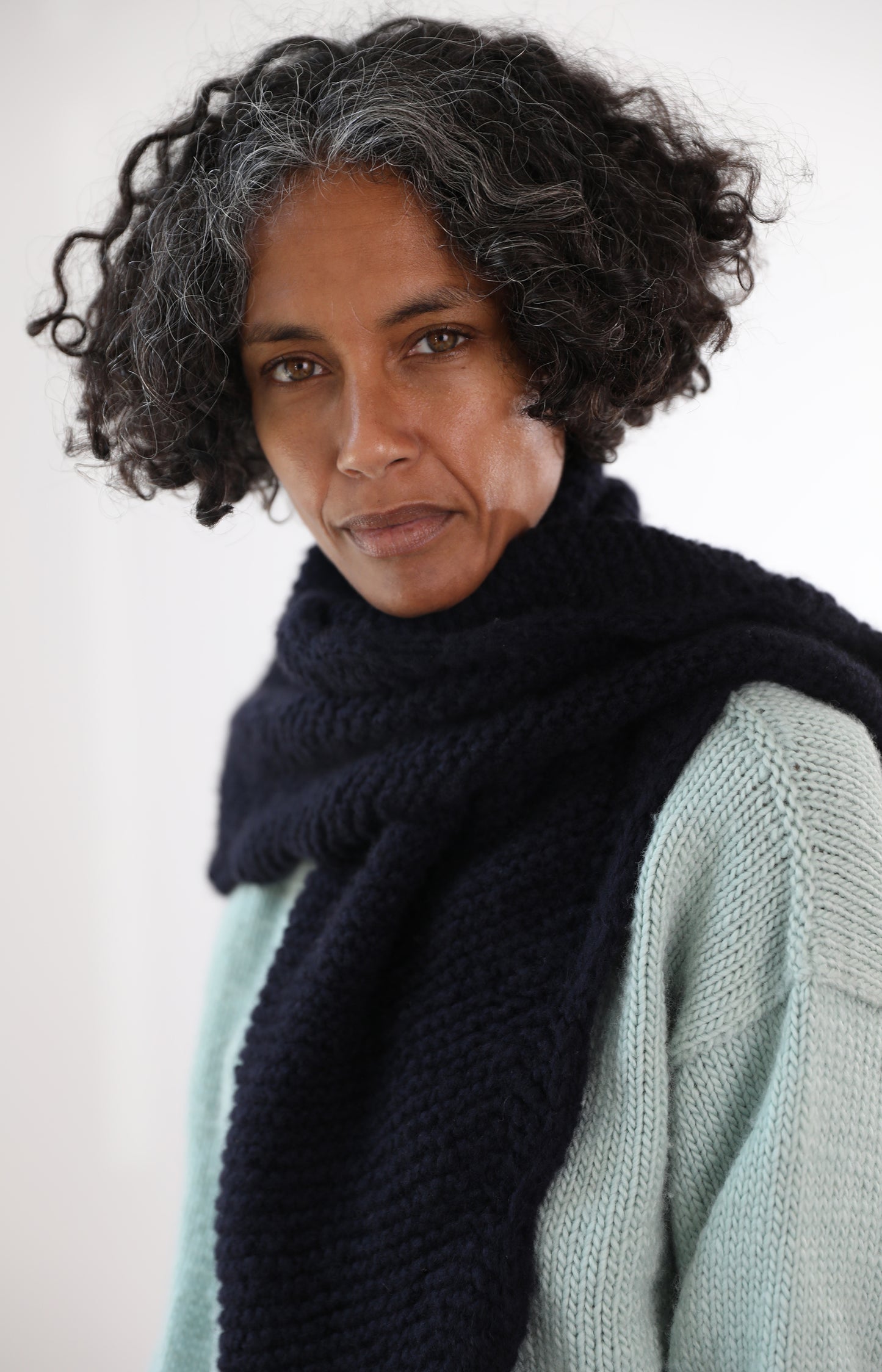 Deep Blue Ondine Scarf