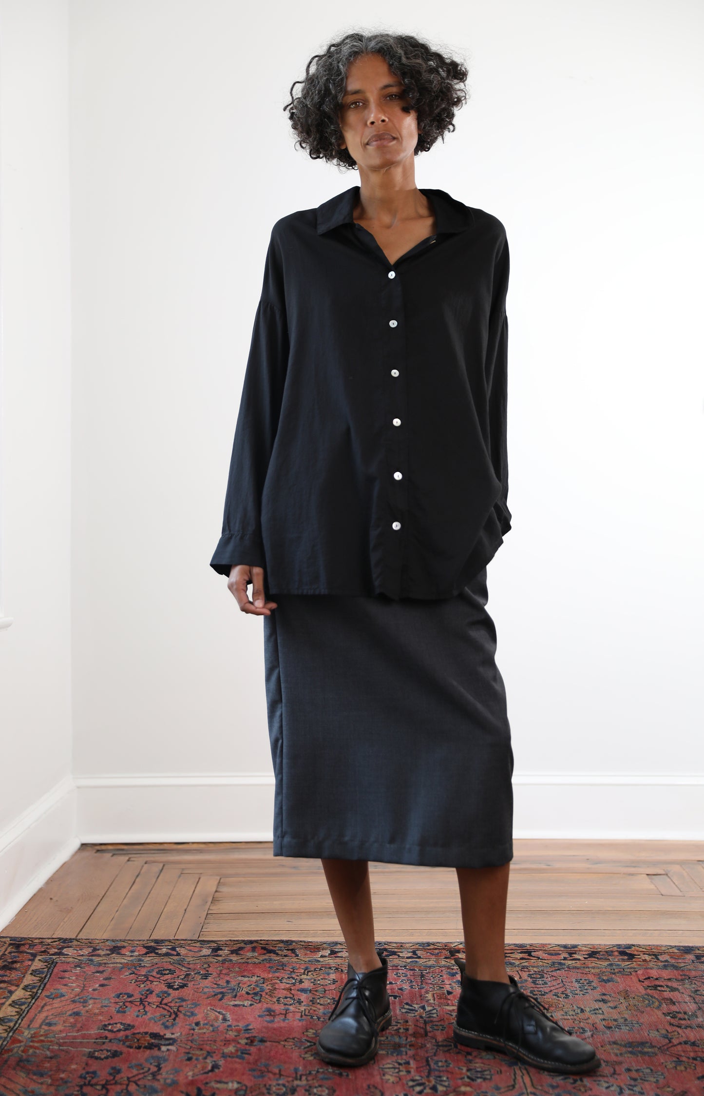 Anthracite Grey Lunghetta Skirt
