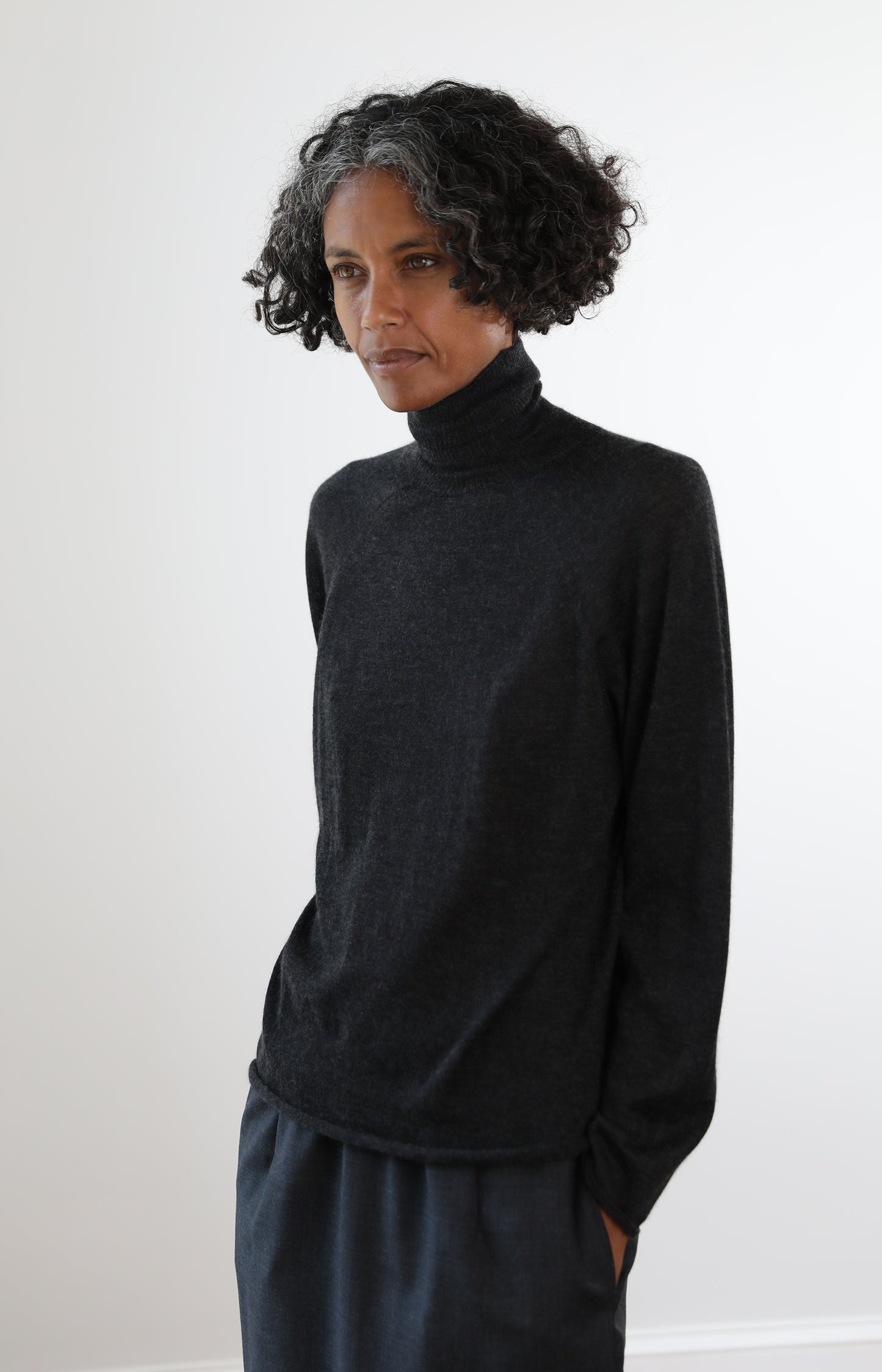 Anthracite Grey Lupo Turtleneck