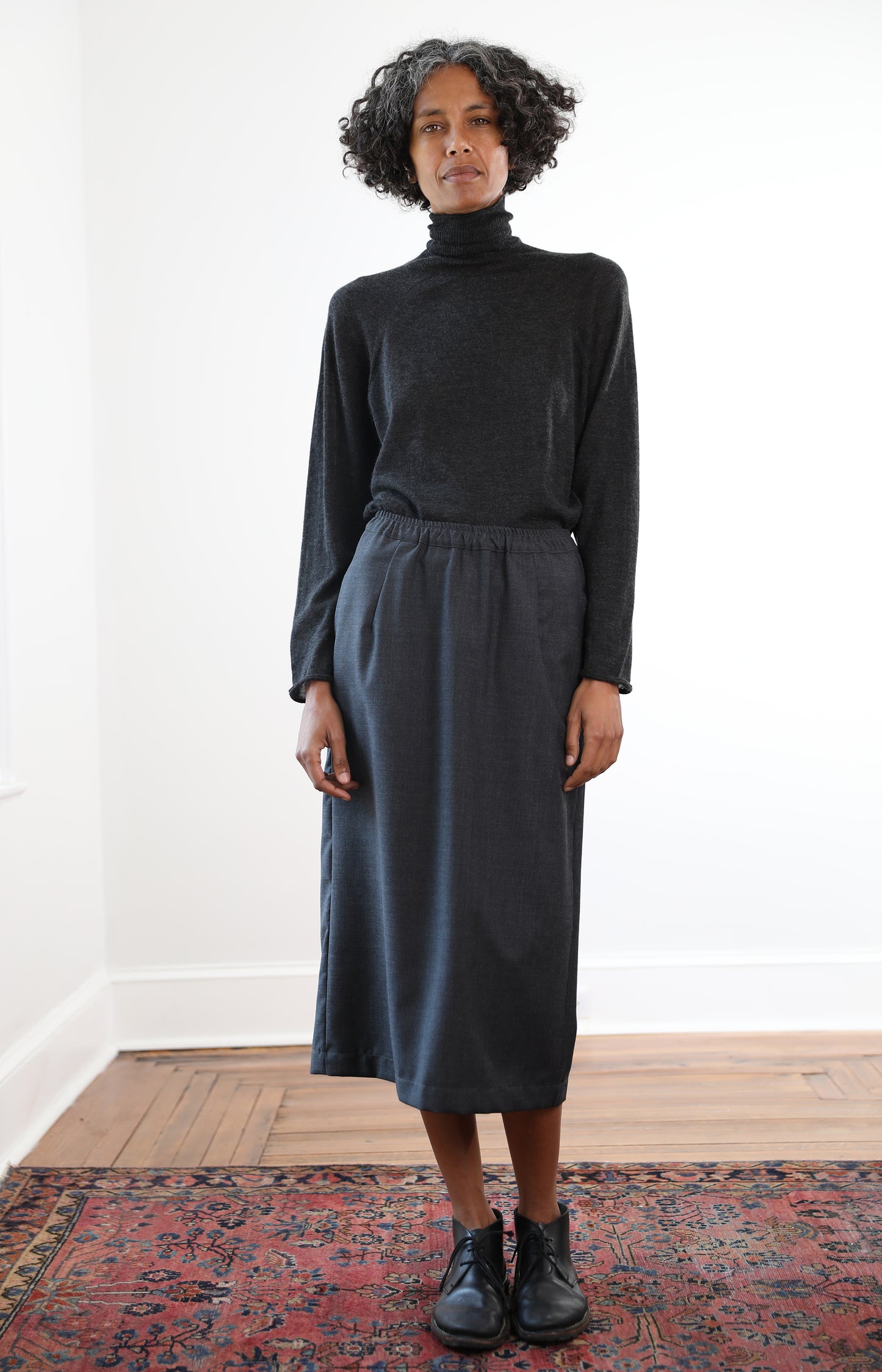 Anthracite Grey Lunghetta Skirt
