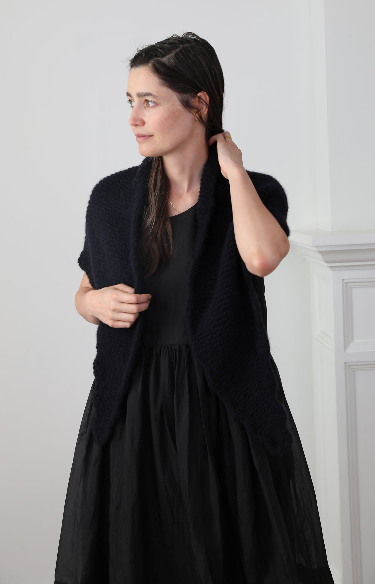 Deep Blue Ondine Scarf
