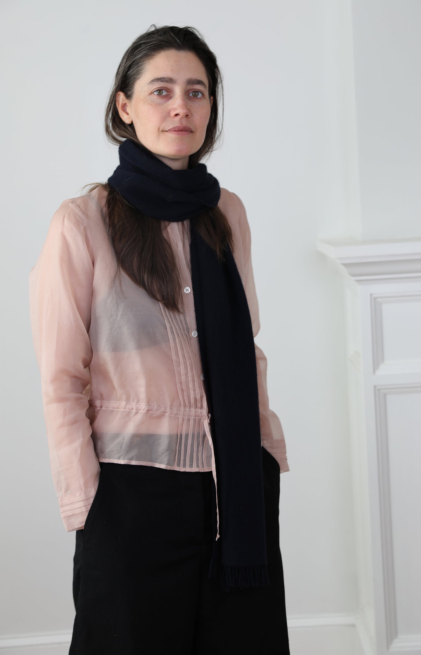Deep Blue Double Sided Scarf
