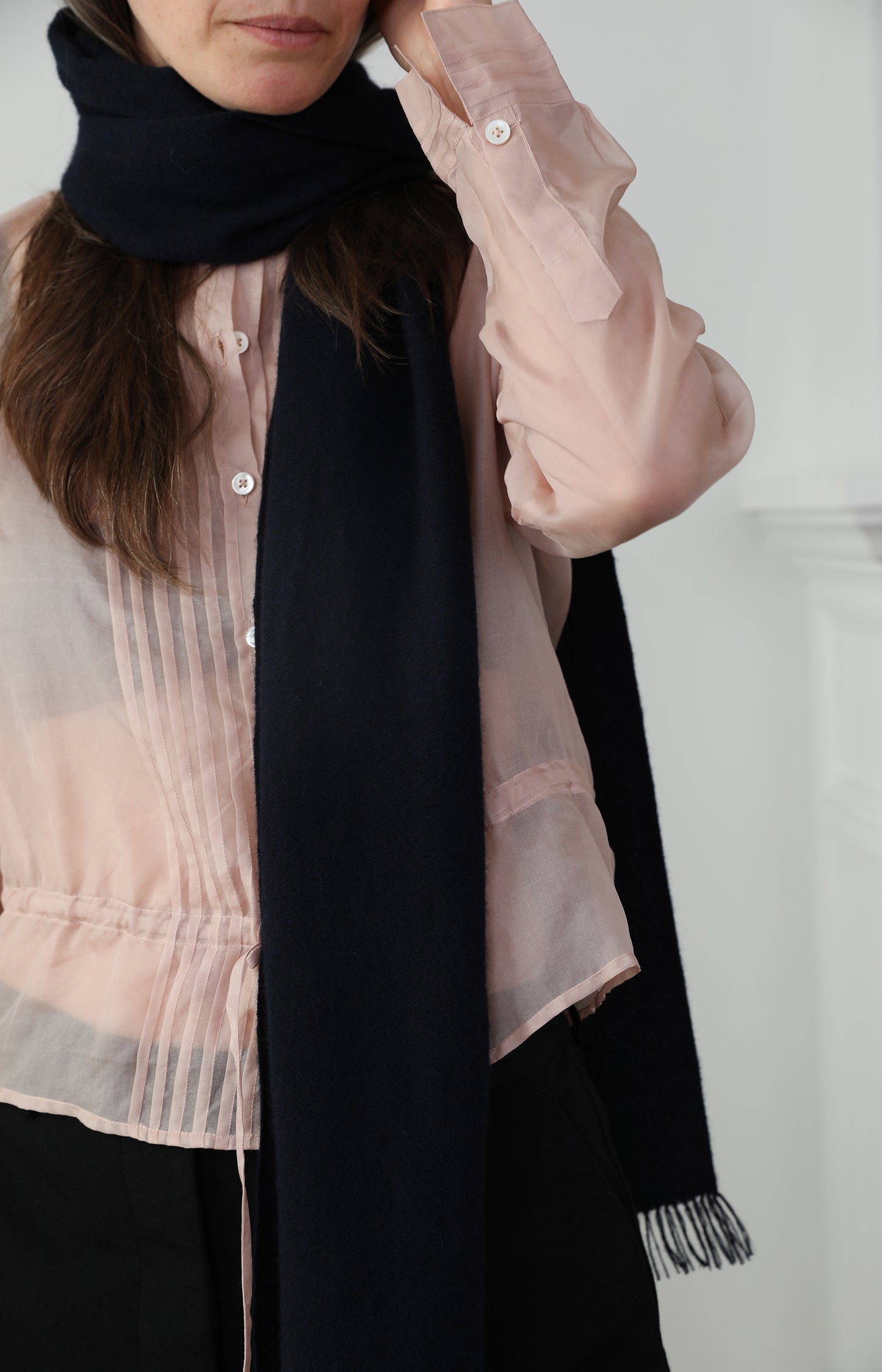 Deep Blue Double Sided Scarf