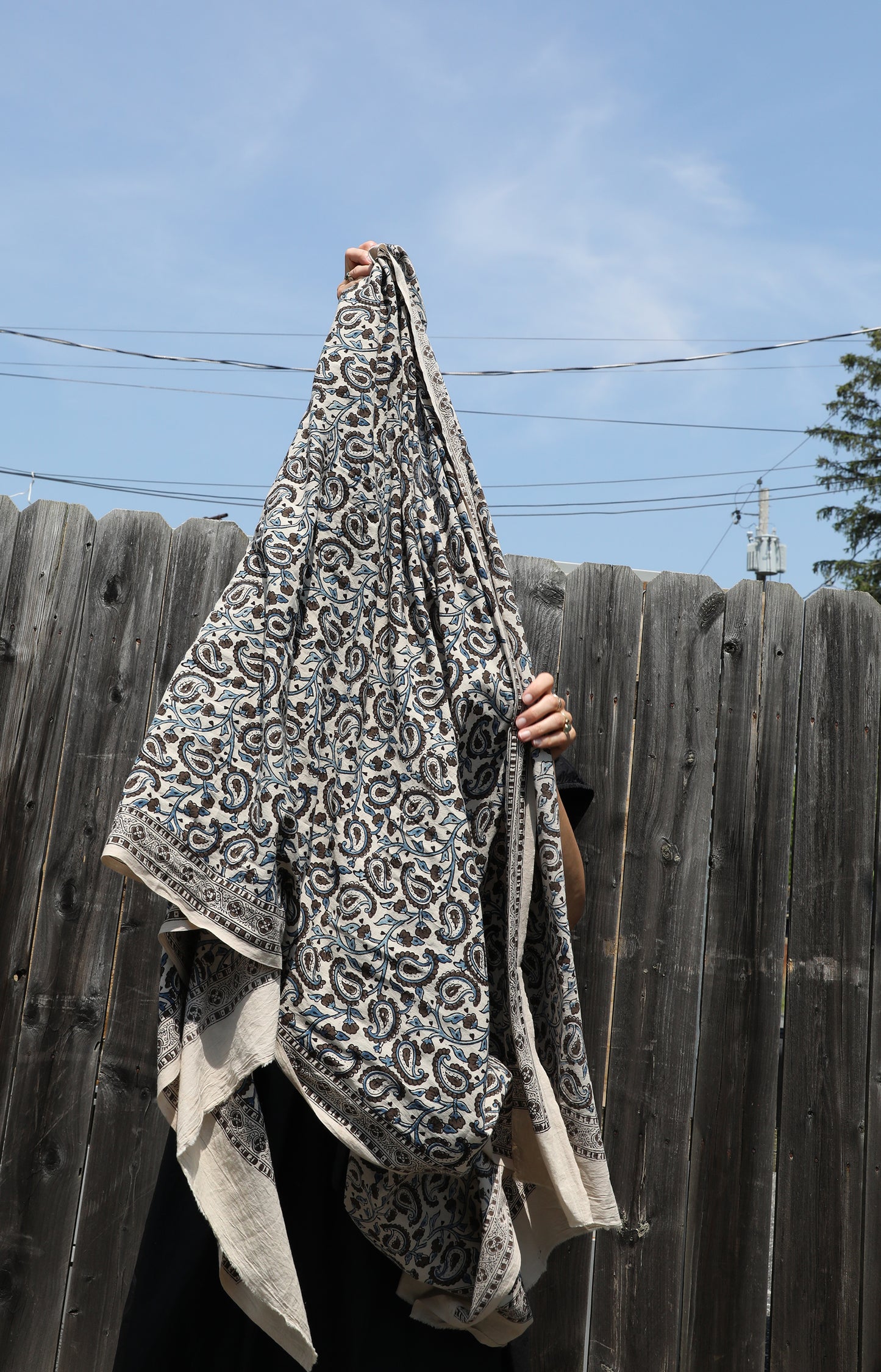Wood Block Sarong 4