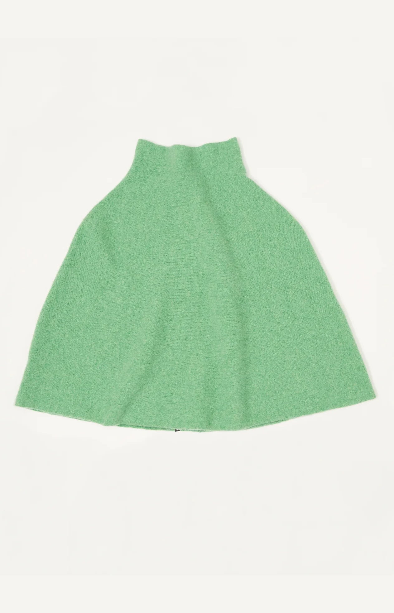 Springtime Green Wool Poncho