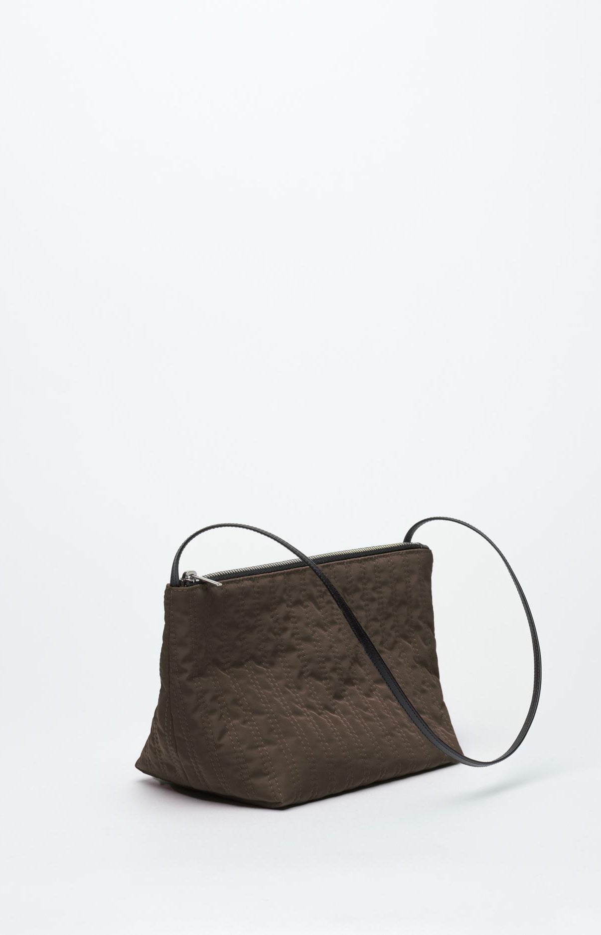 Deep Brown Quilted Corset Bag