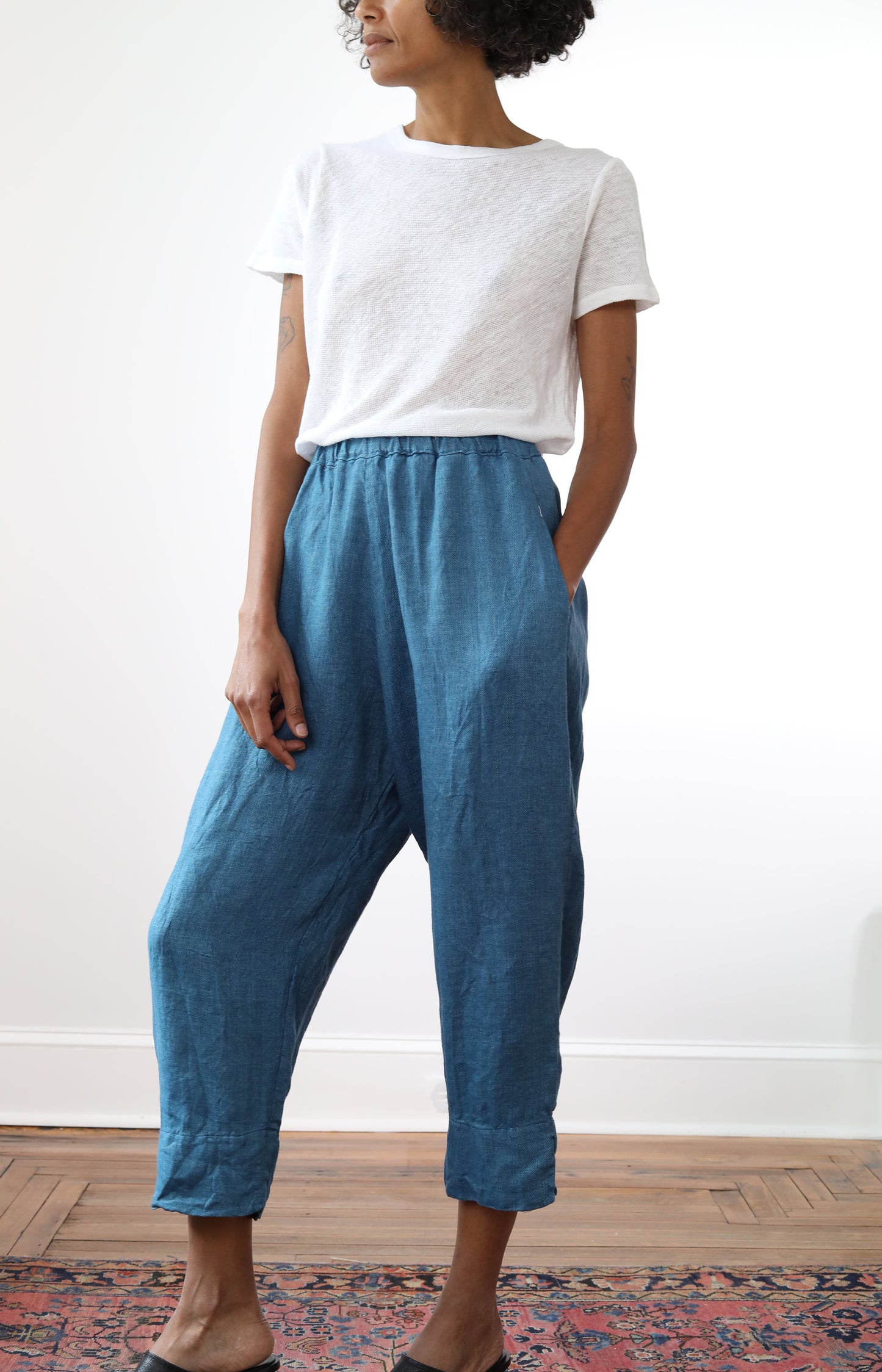 Herringbone Linen Cozy Pants