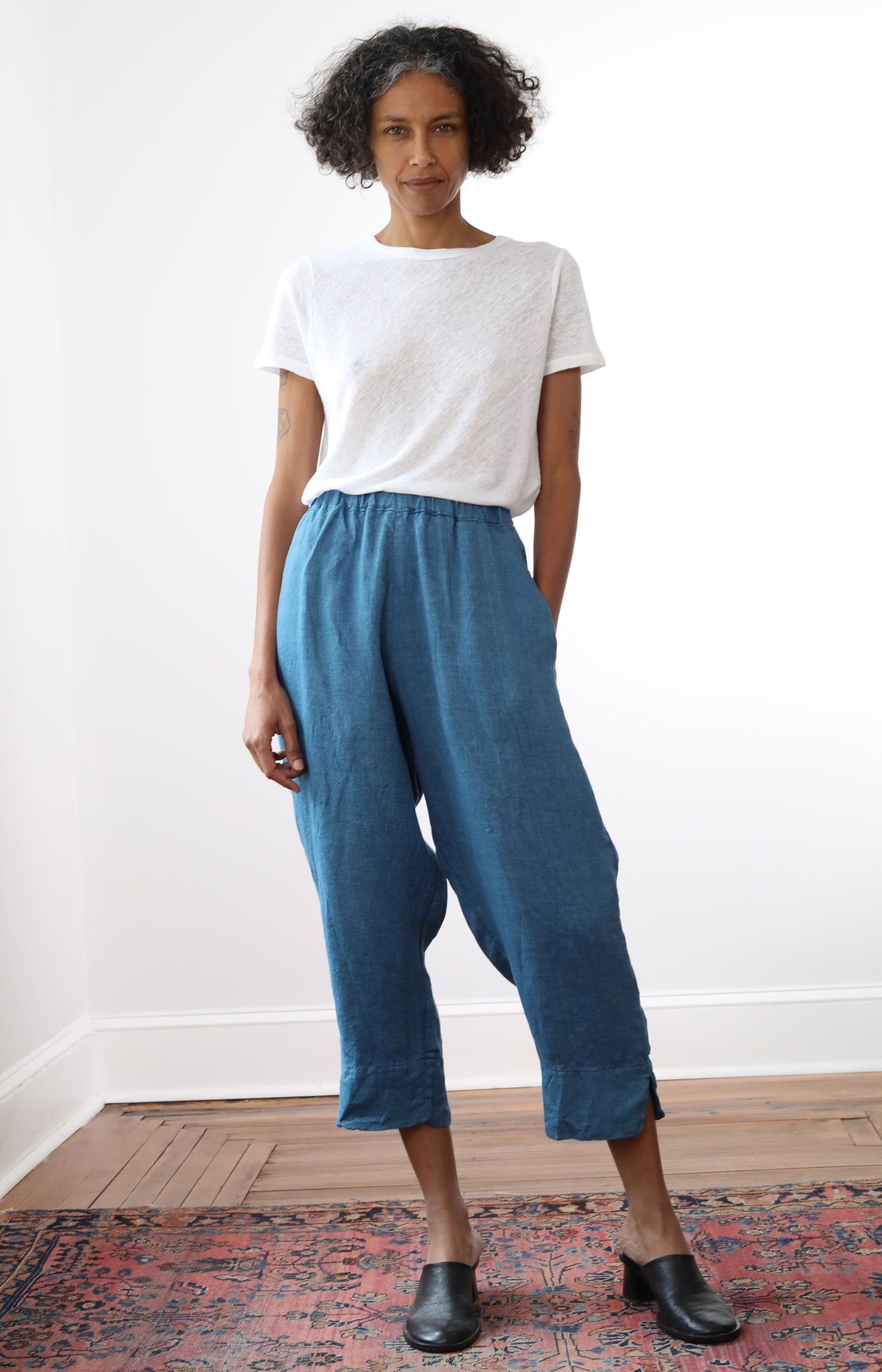 Herringbone Linen Cozy Pants