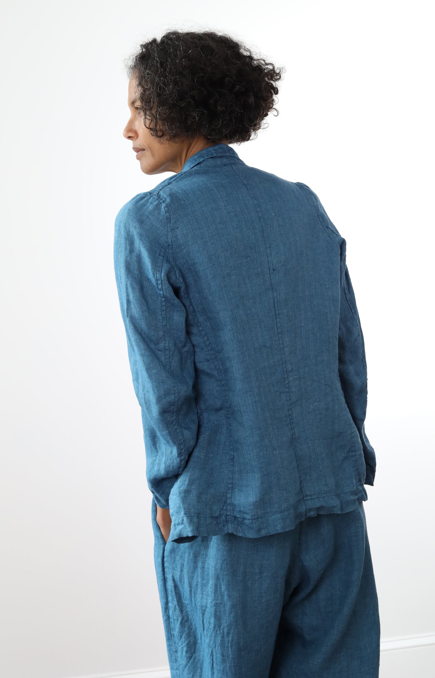 Herringbone Linen Cloud Jacket