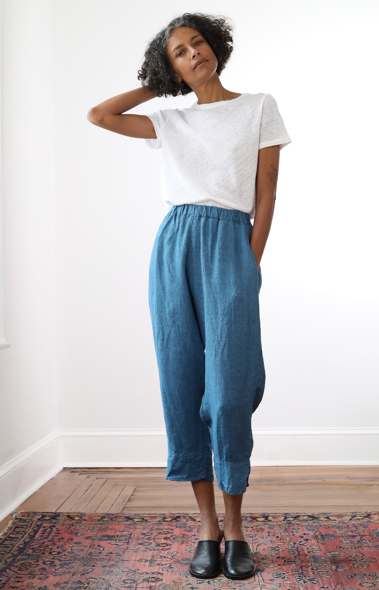 Herringbone Linen Cozy Pants