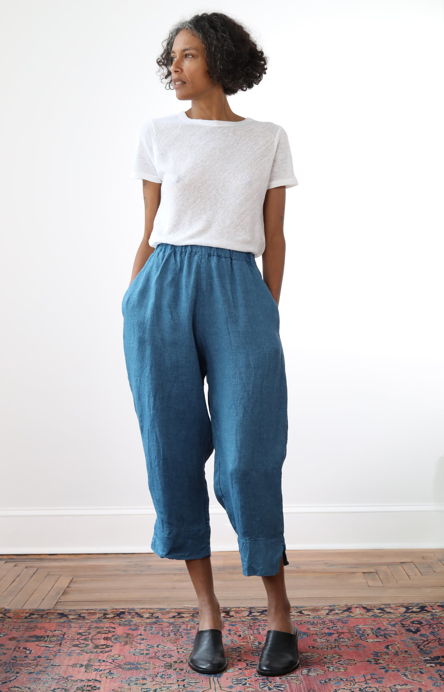Herringbone Linen Cozy Pants