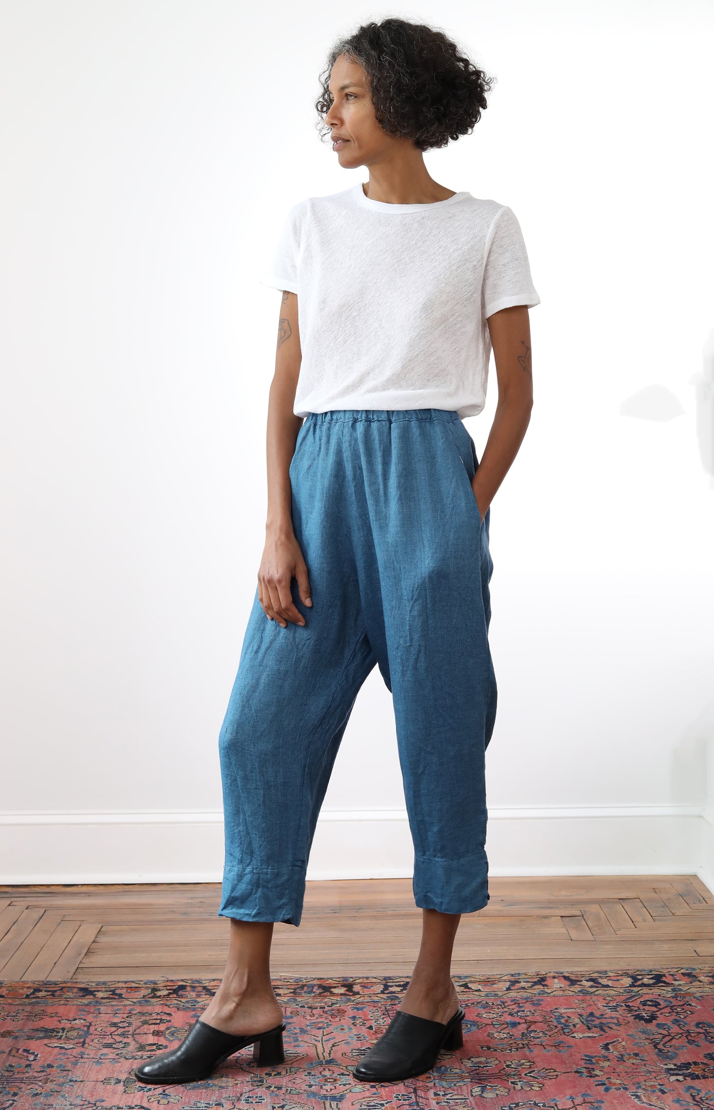 Herringbone Linen Cozy Pants