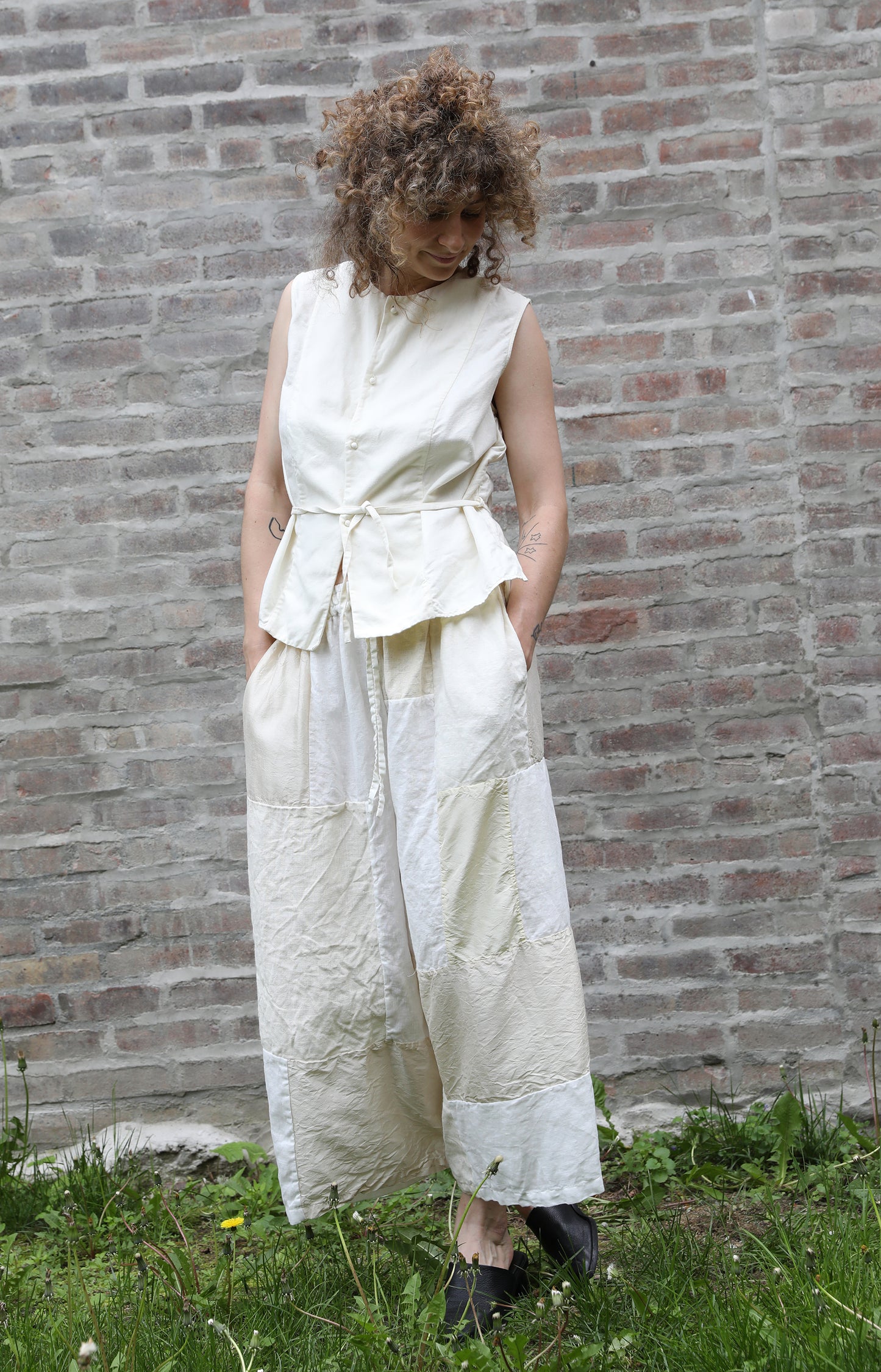 Matsukaze Patchwork Wide Trousers