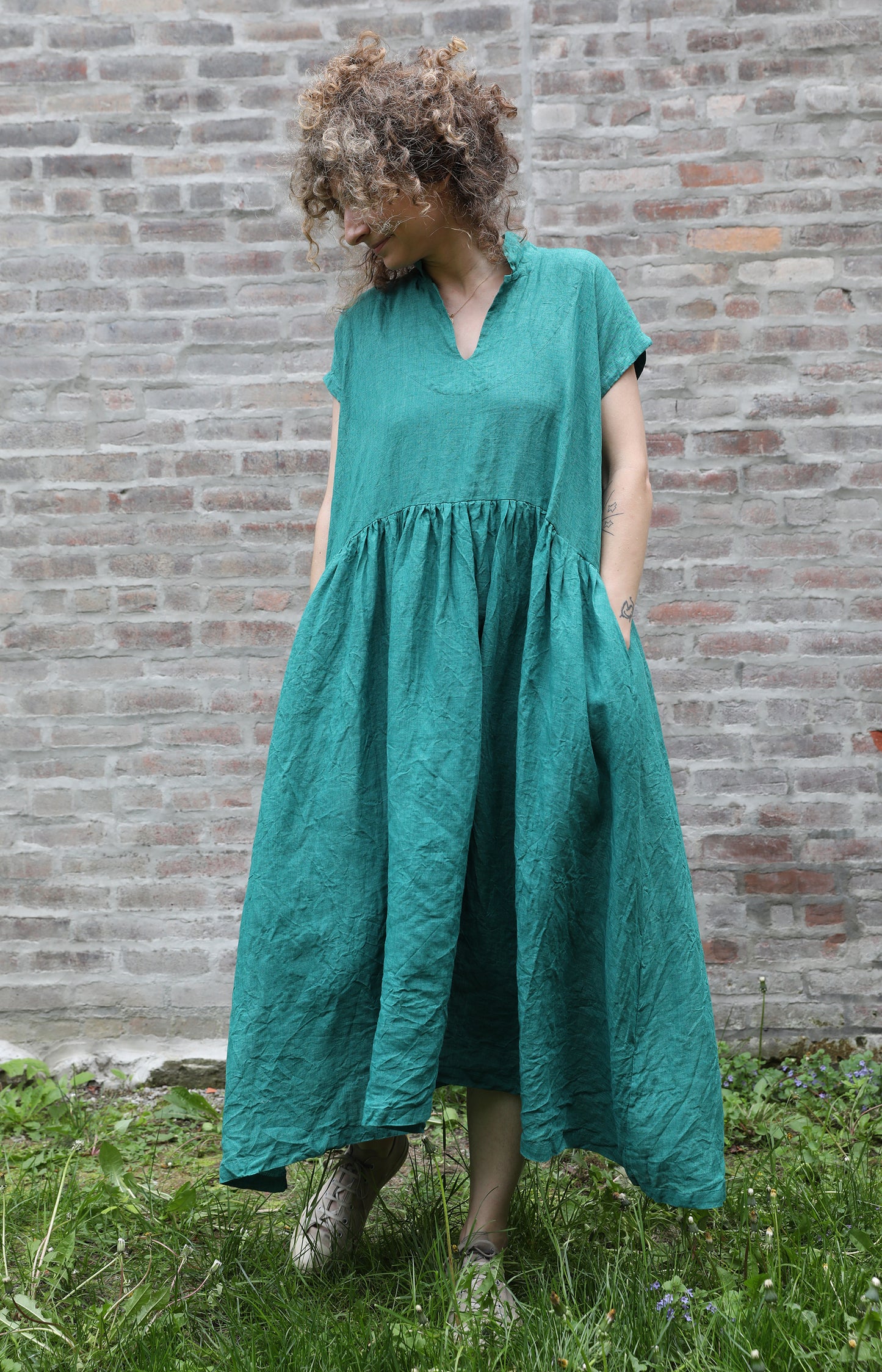 Fuji Gathered Skirt Dress