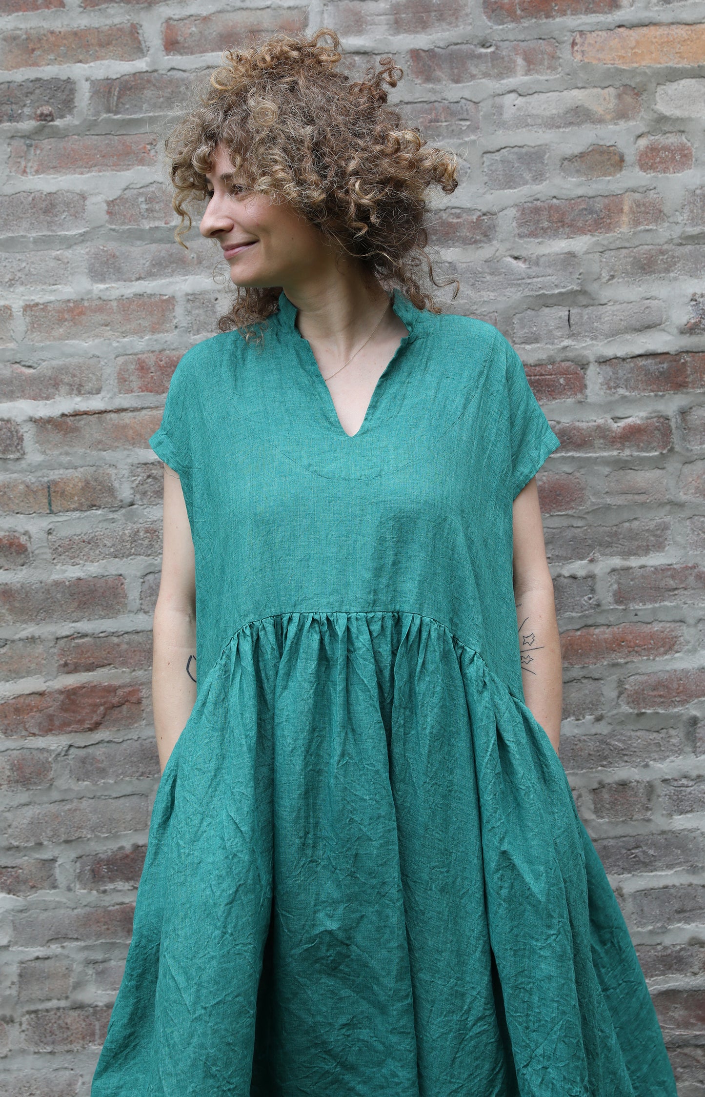 Fuji Gathered Skirt Dress