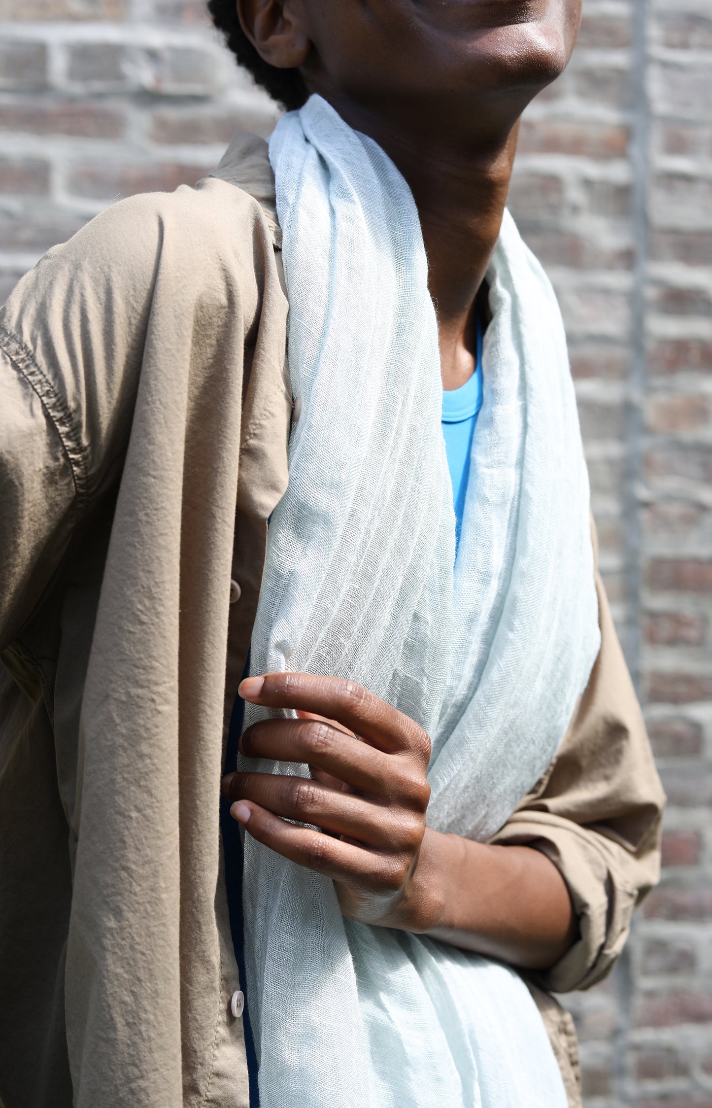Sea Linen Scarf
