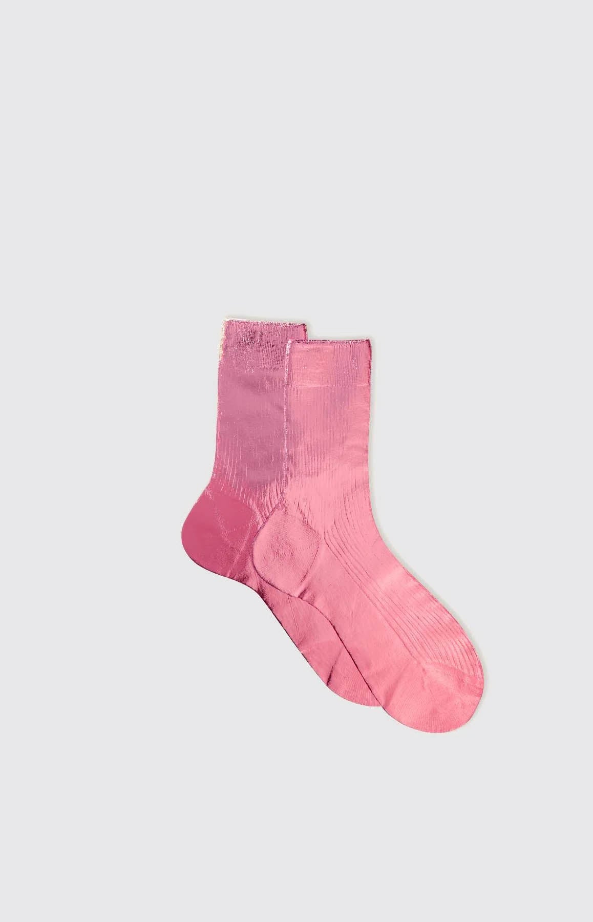 Rosa Antico Ribbed Laminated Socks