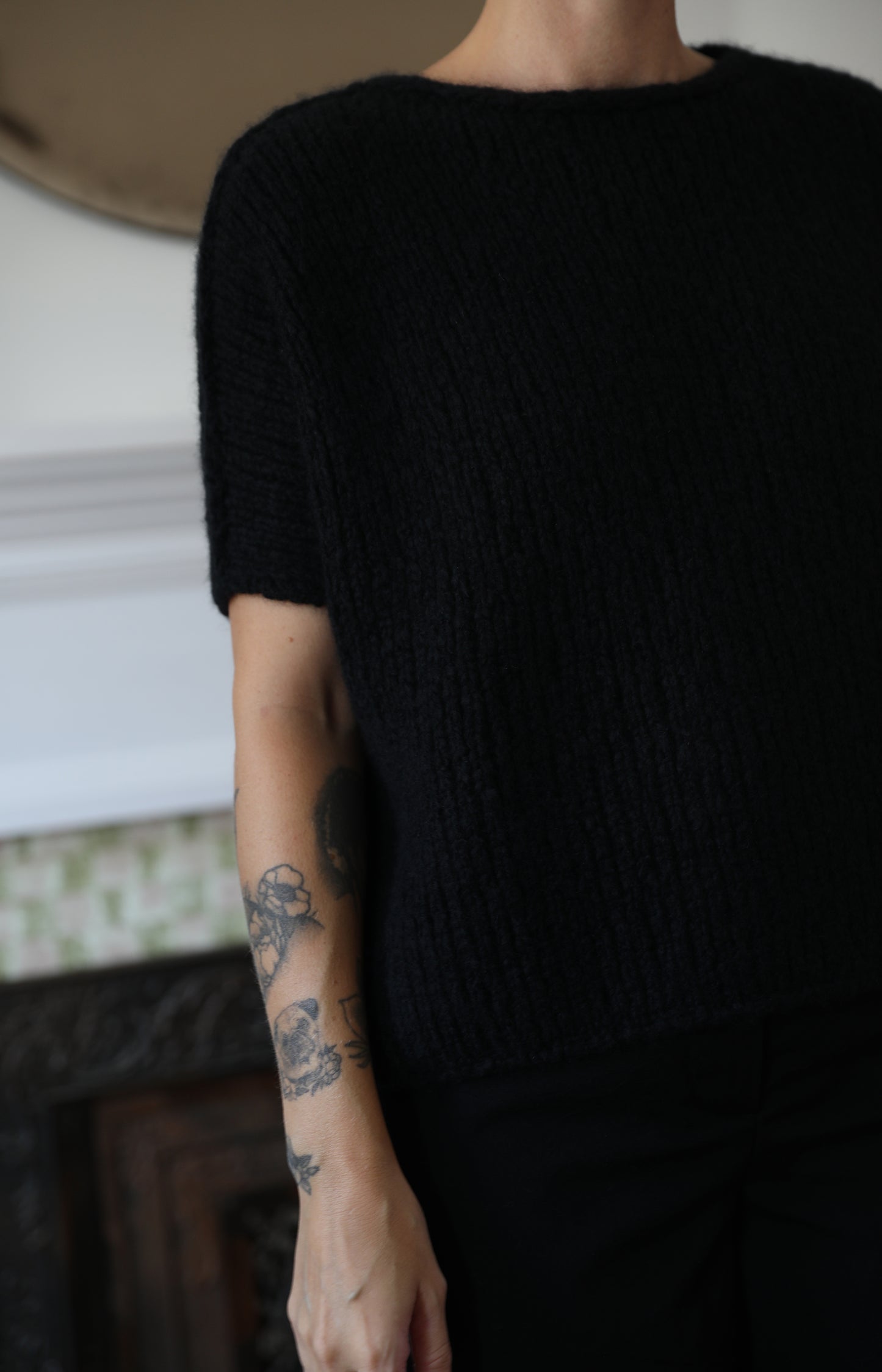 Black Cashmere & Silk Irma Sweater