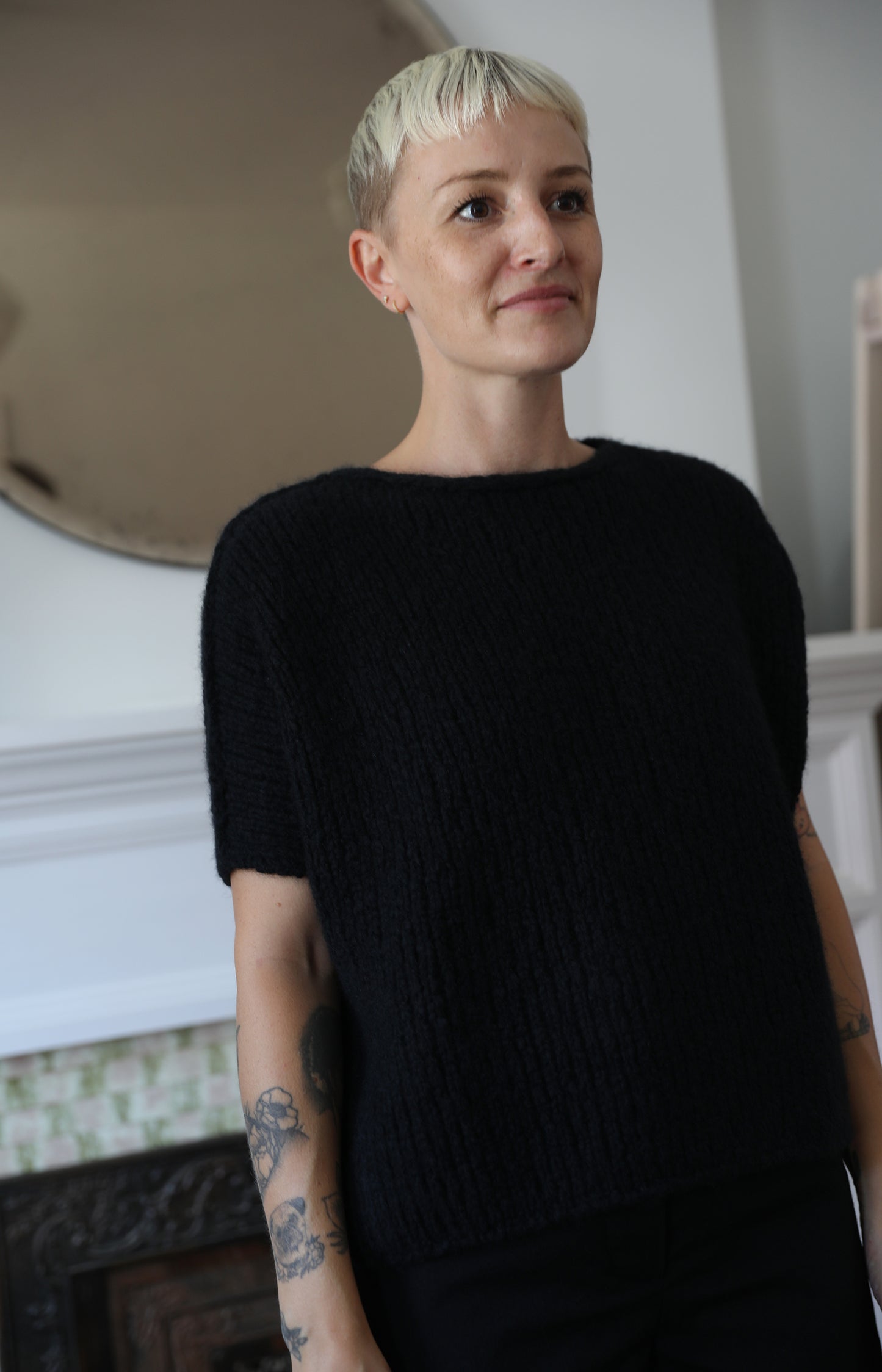 Black Cashmere & Silk Irma Sweater