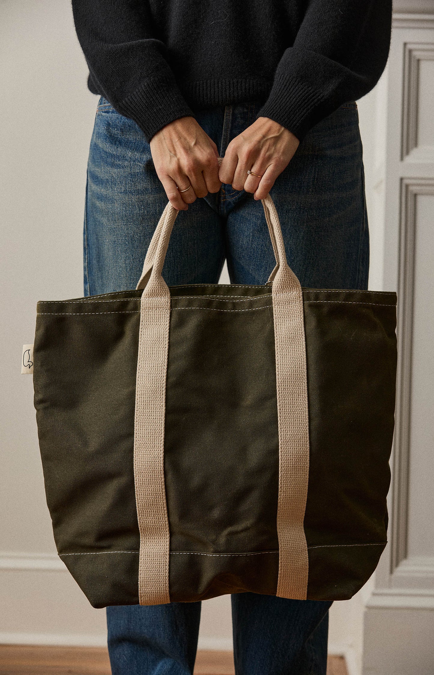 Olive Utility Wax Tote