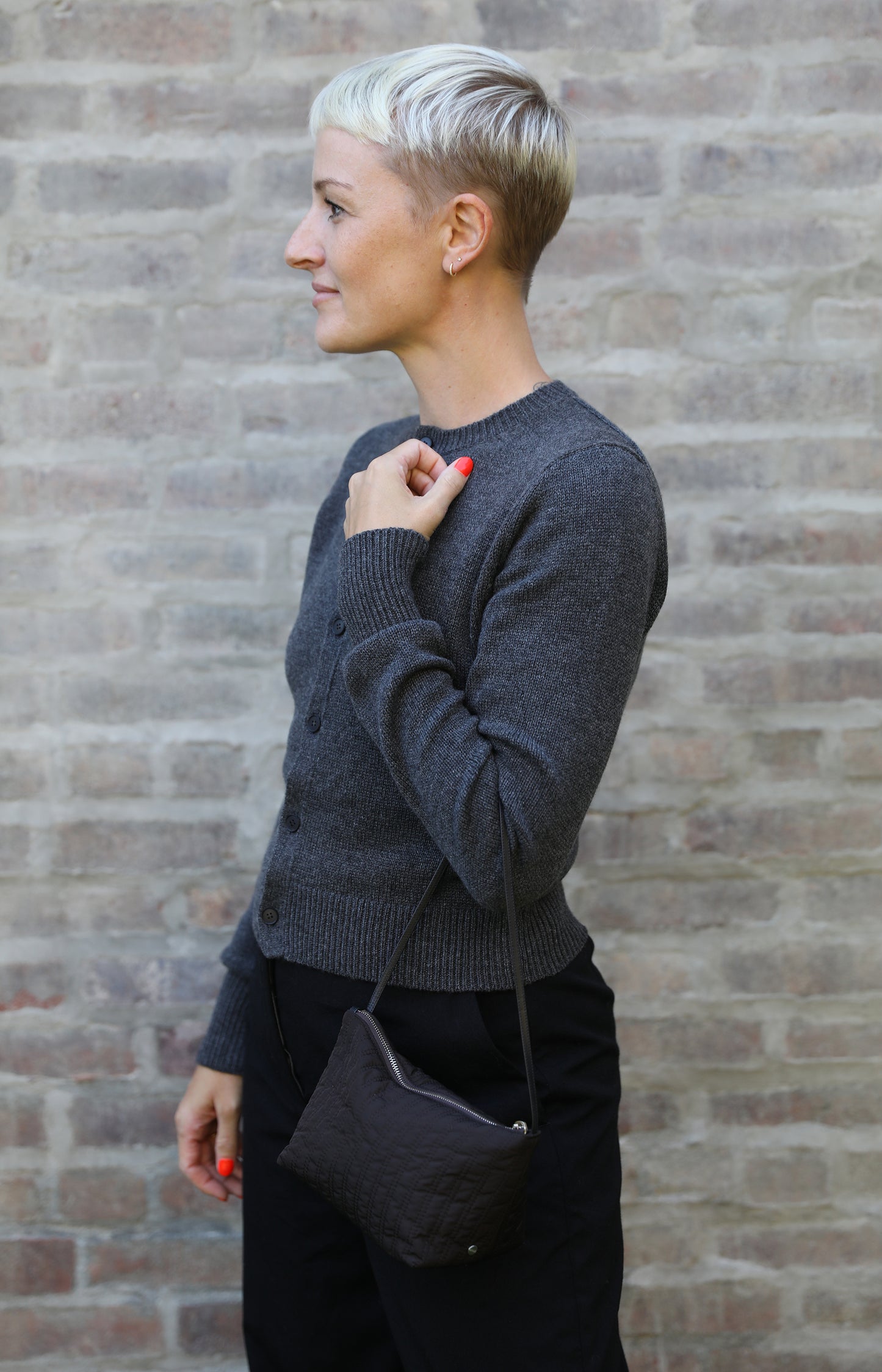 Deep Brown Quilted Corset Bag