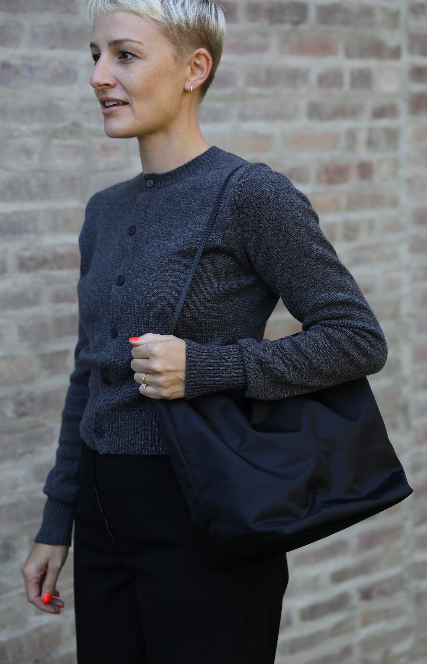 Black Bucket Tote