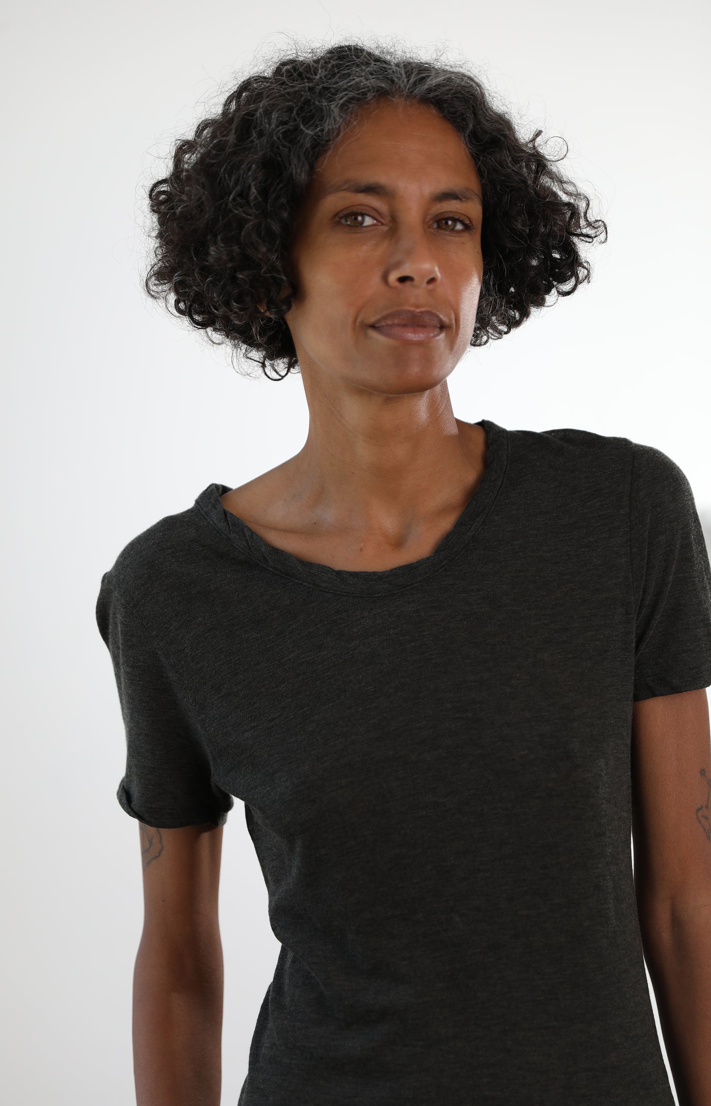 Black Short Sleeve Jersey Tee