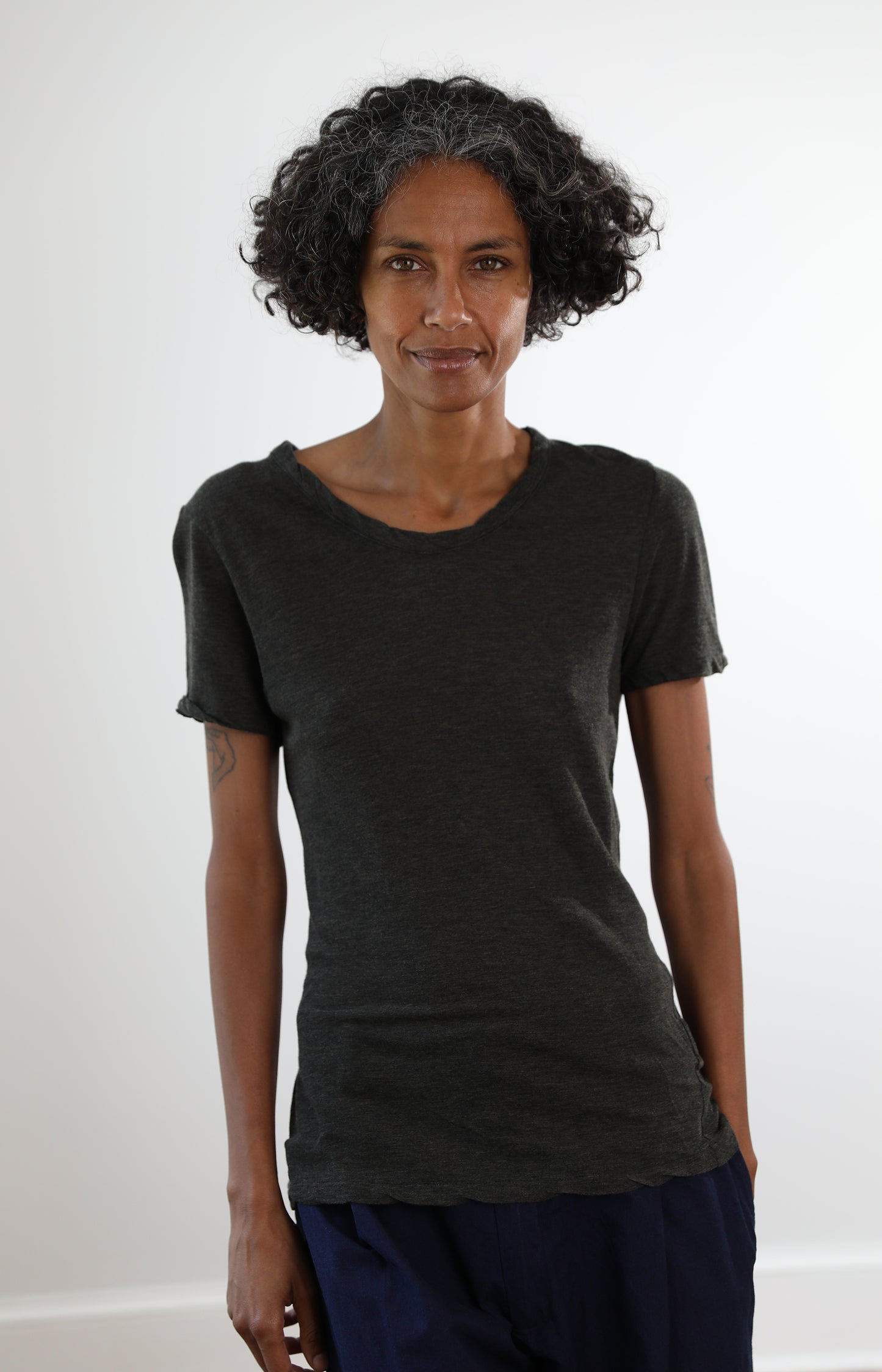 Black Short Sleeve Jersey Tee