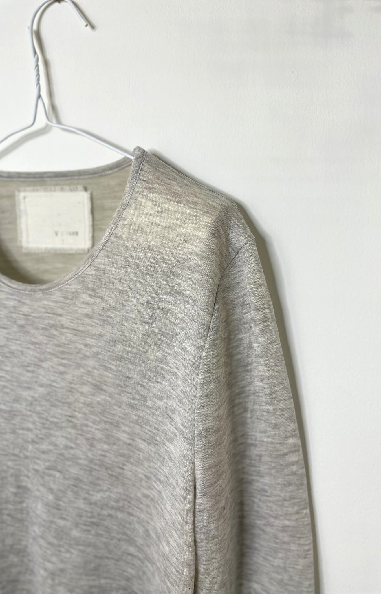 Light Grey Double Face Jersey Shirt