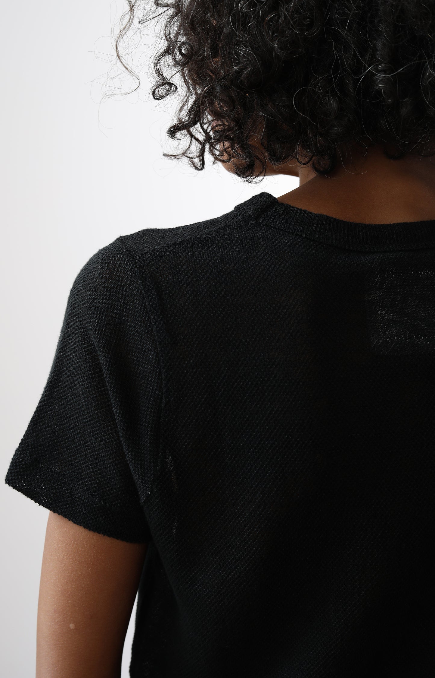 Black Hemp Crew Tee