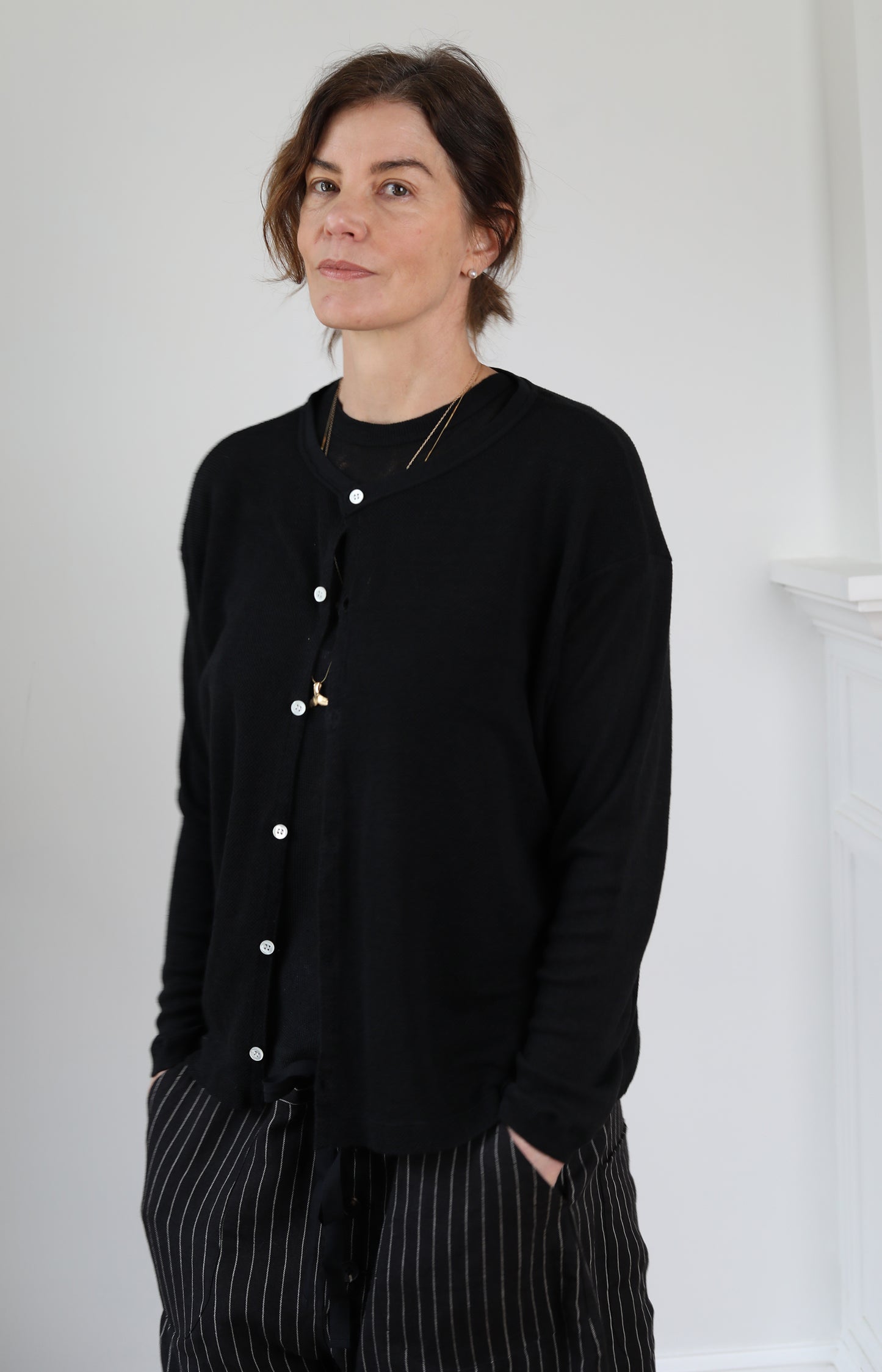 Black Hemp Cardigan