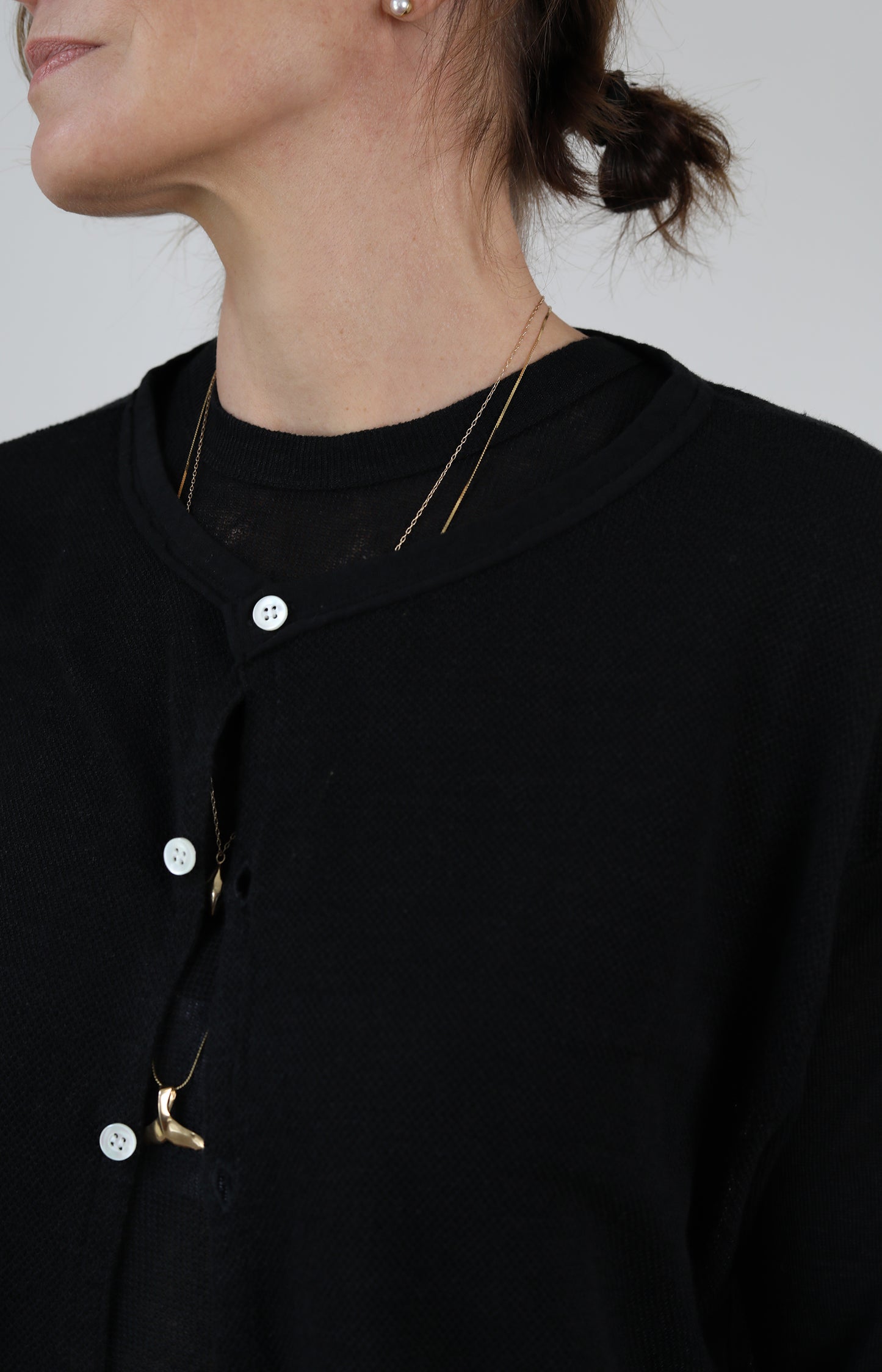 Black Hemp Cardigan