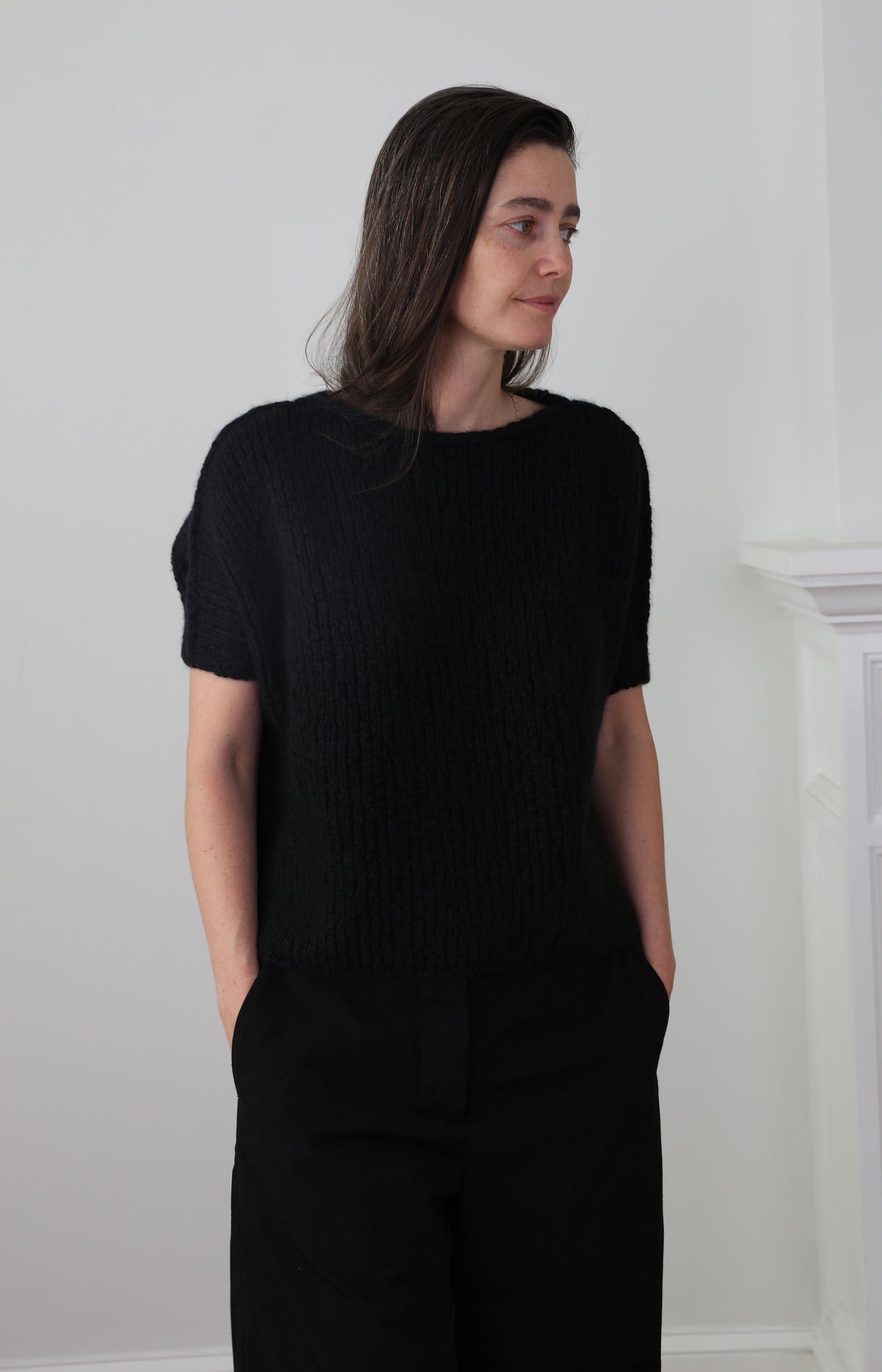 Black Cashmere & Silk Irma Sweater