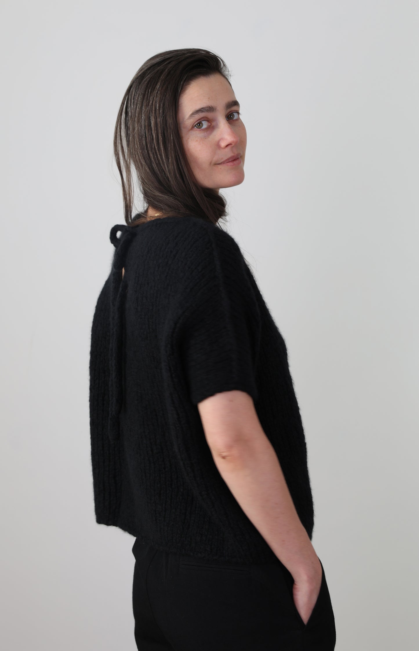 Black Cashmere & Silk Irma Sweater