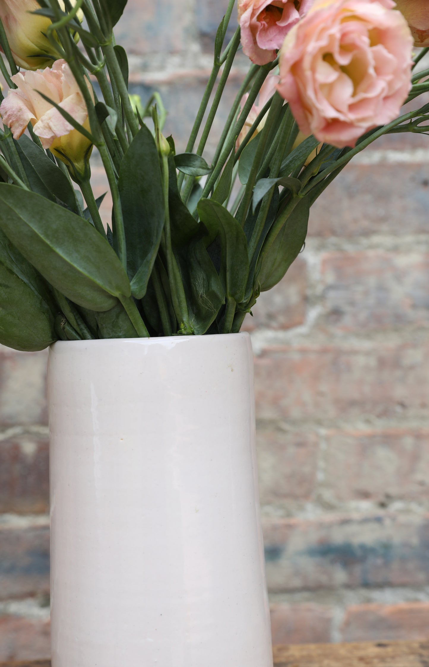 Shiny Blush Ceramic Vase