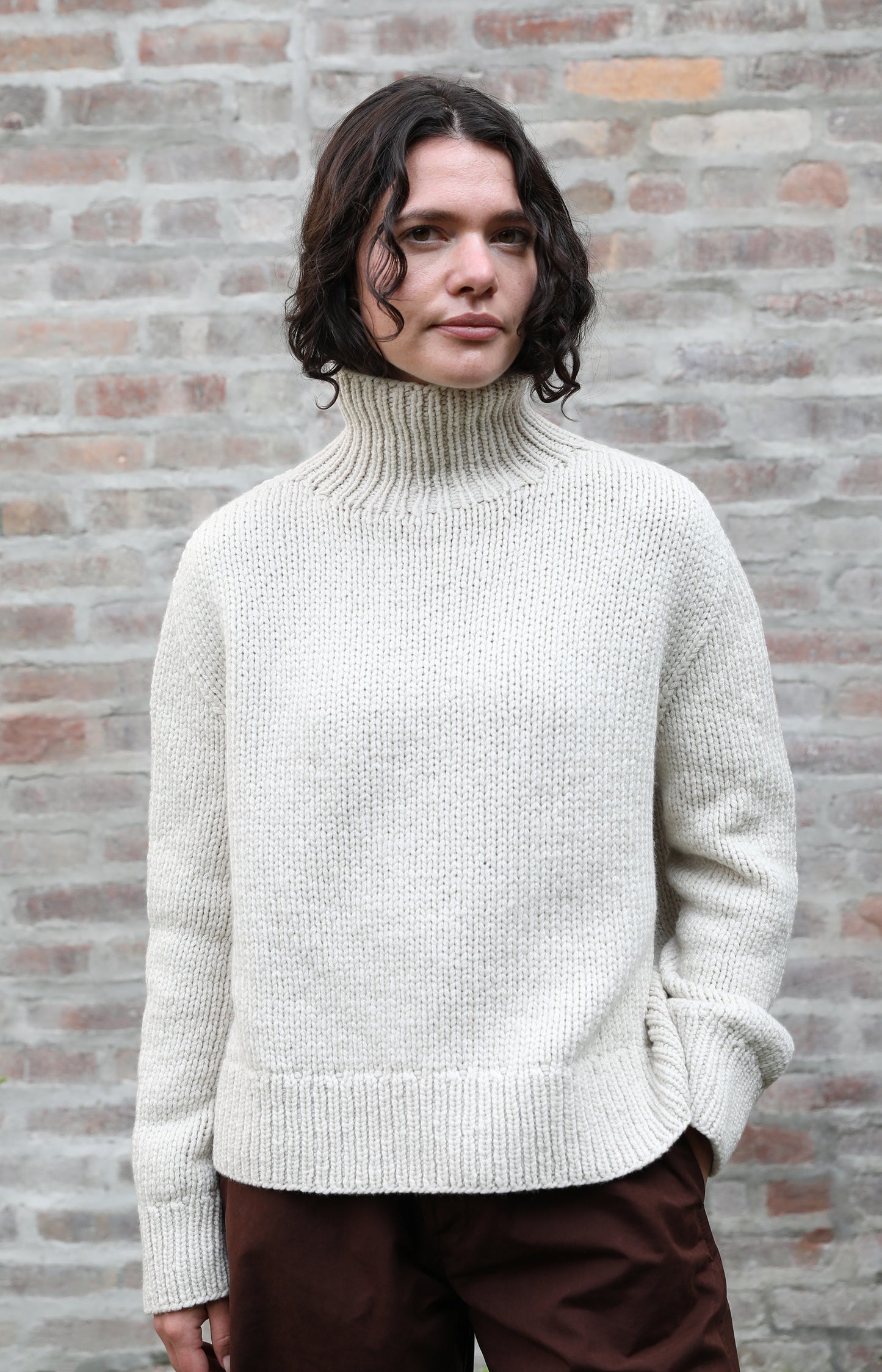 Latte Paige Cashmere Sweater
