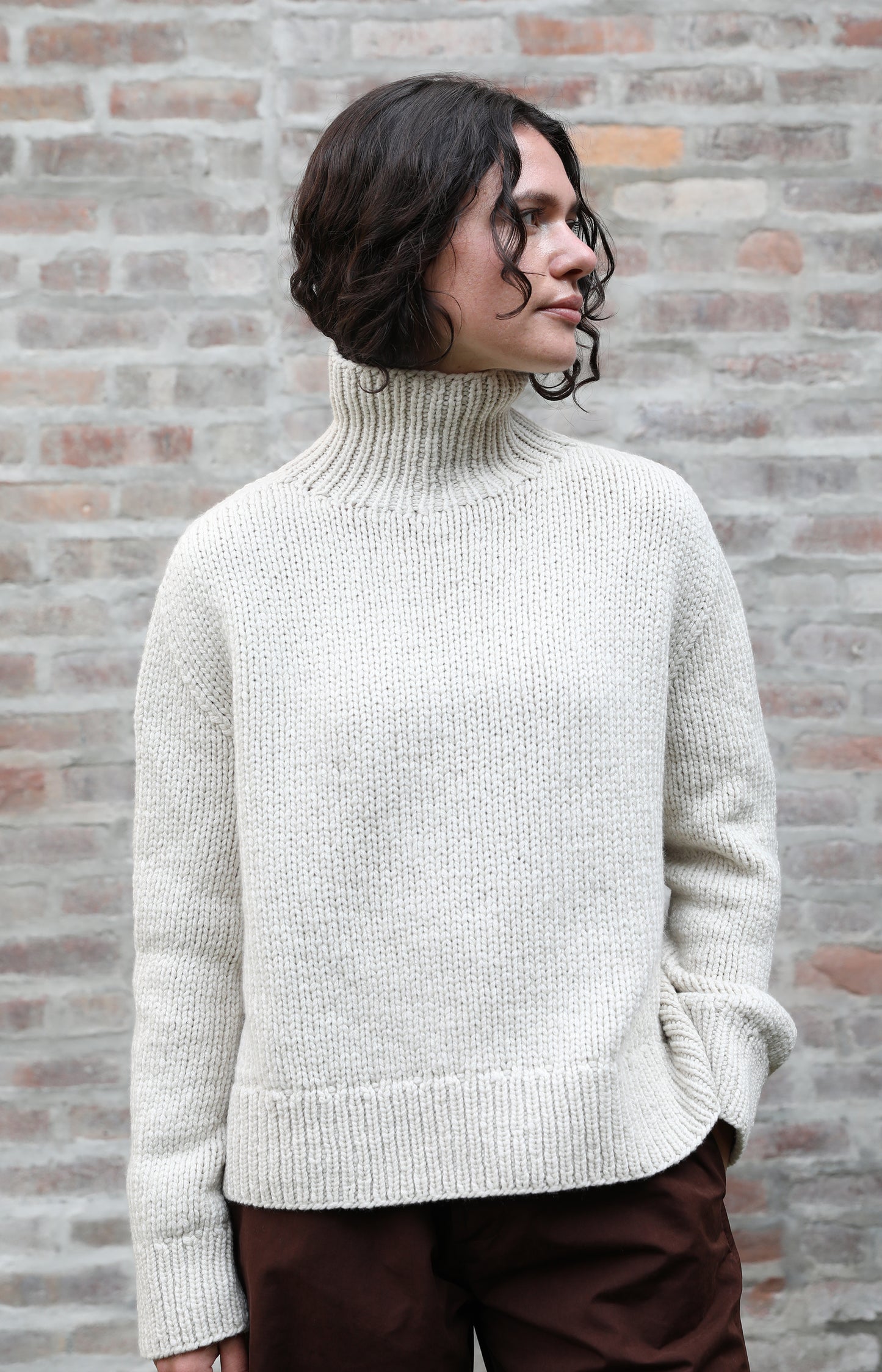 Latte Paige Cashmere Sweater