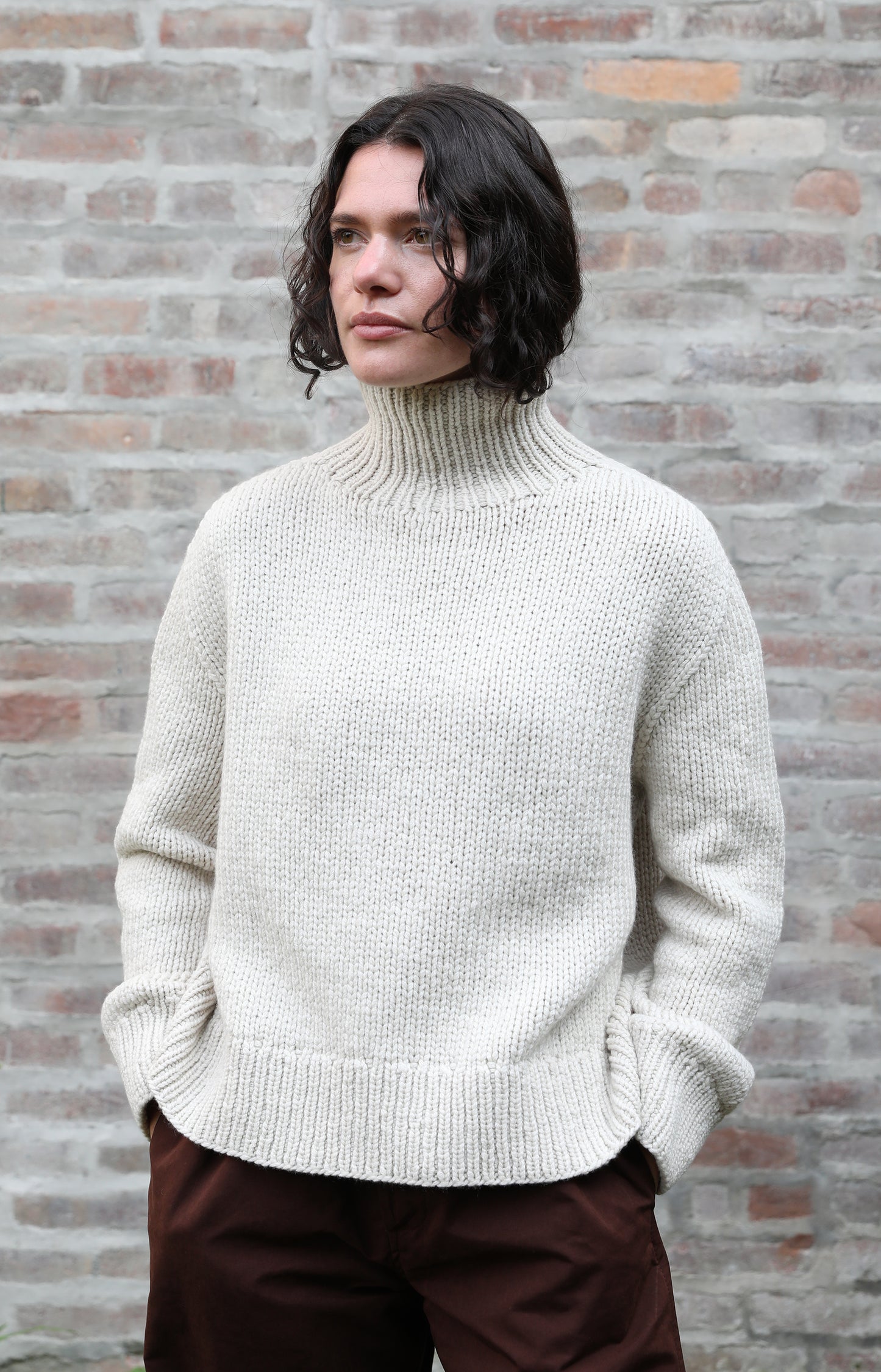 Latte Paige Cashmere Sweater