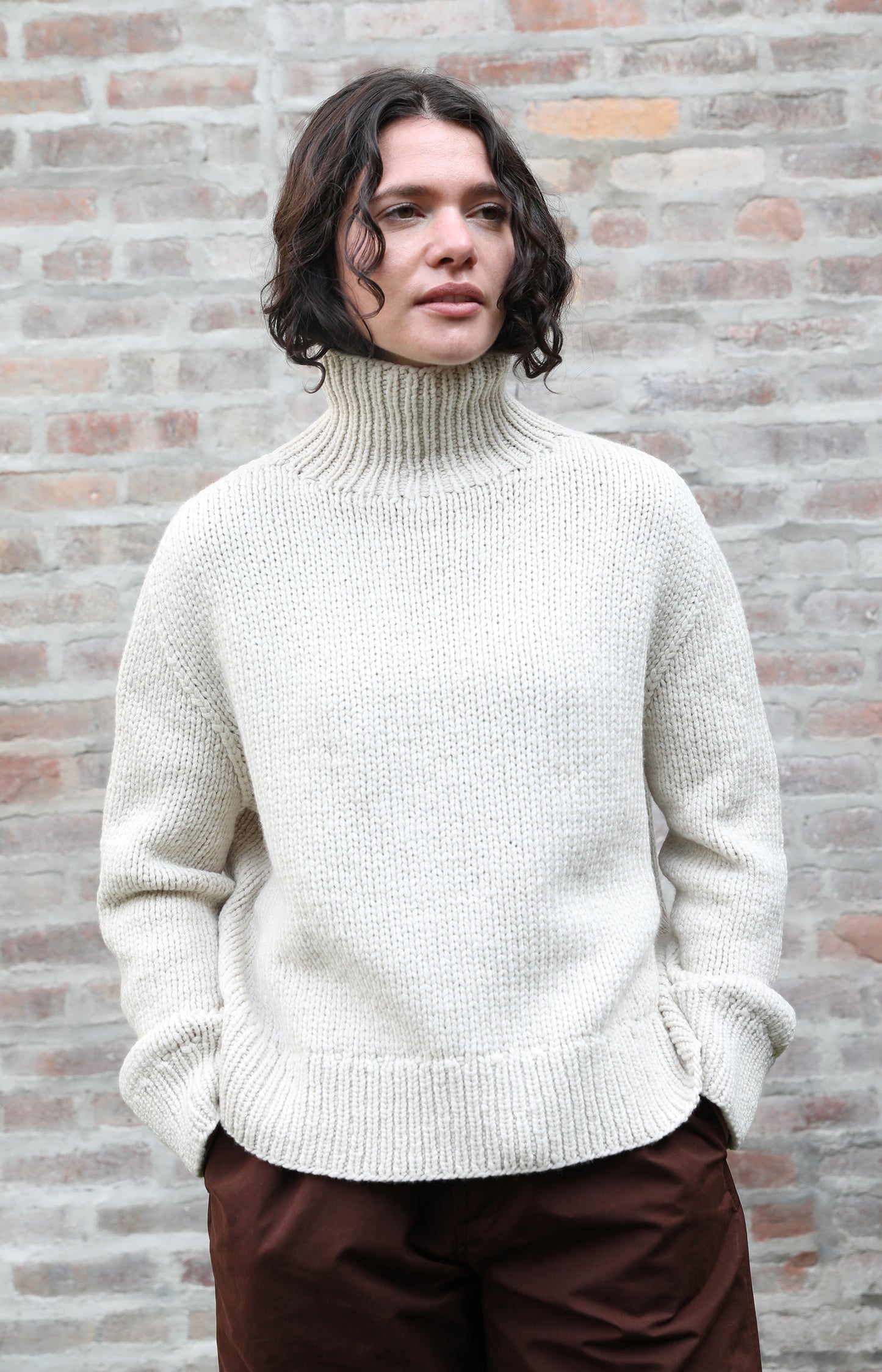 Latte Paige Cashmere Sweater