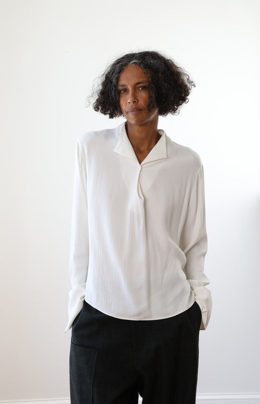 Bone Silk Joyce Shirt