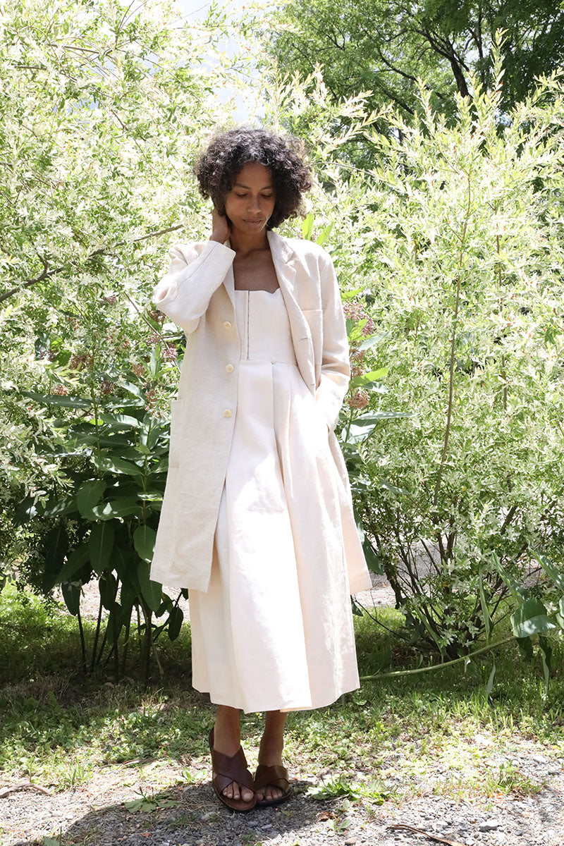 Ivory Irish Linen CN Dress