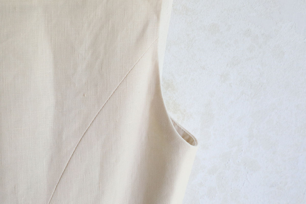Ivory Irish Linen CN Dress